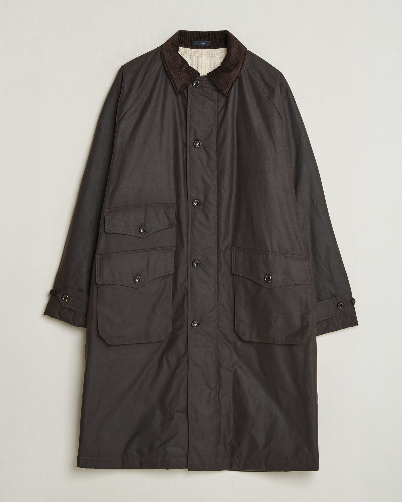 Uomini | Giacche | Drake's | Military Waxed Mac Rustic