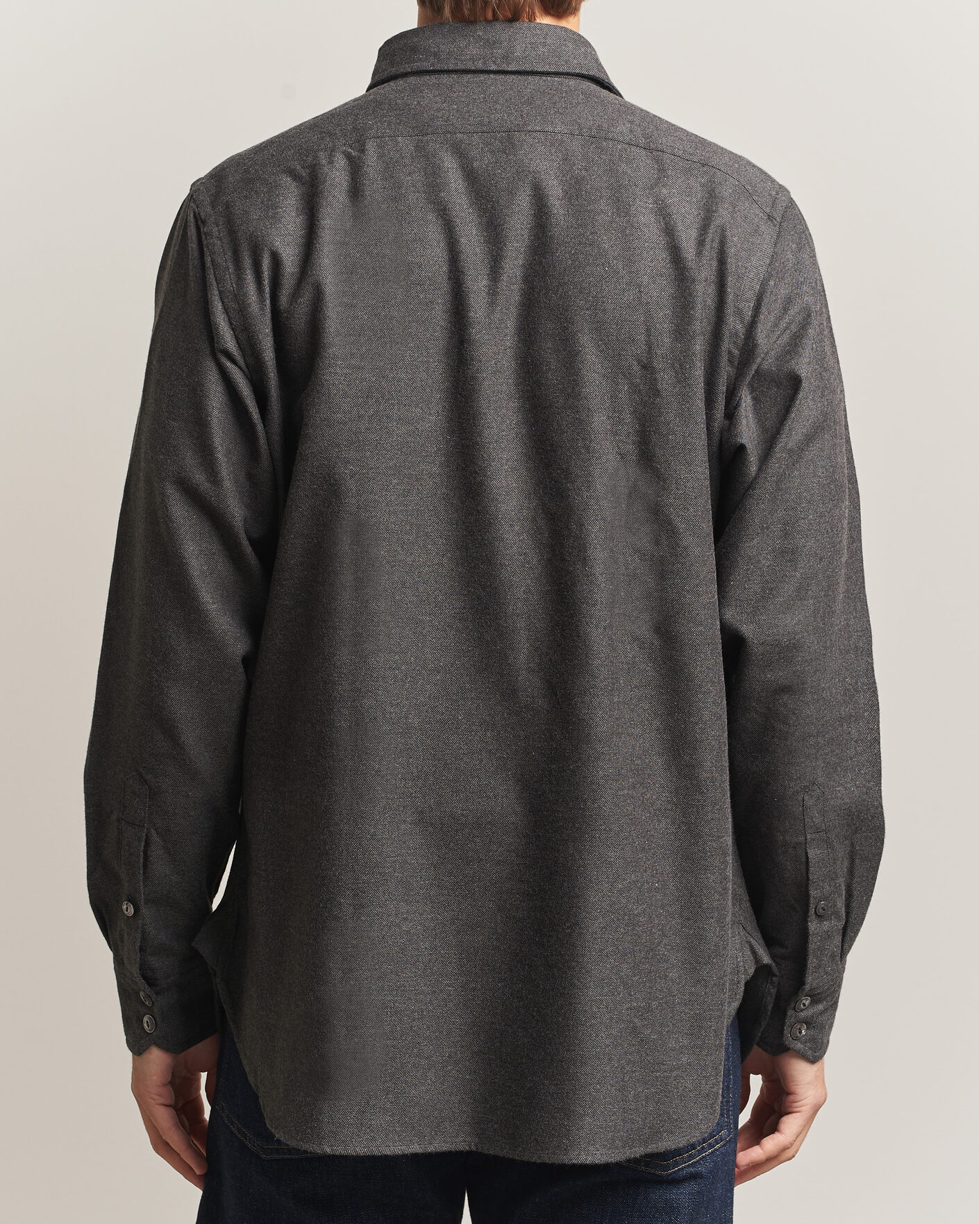Uomini | Camicie | Drake's | Two Pocket Casual Shirt Grey