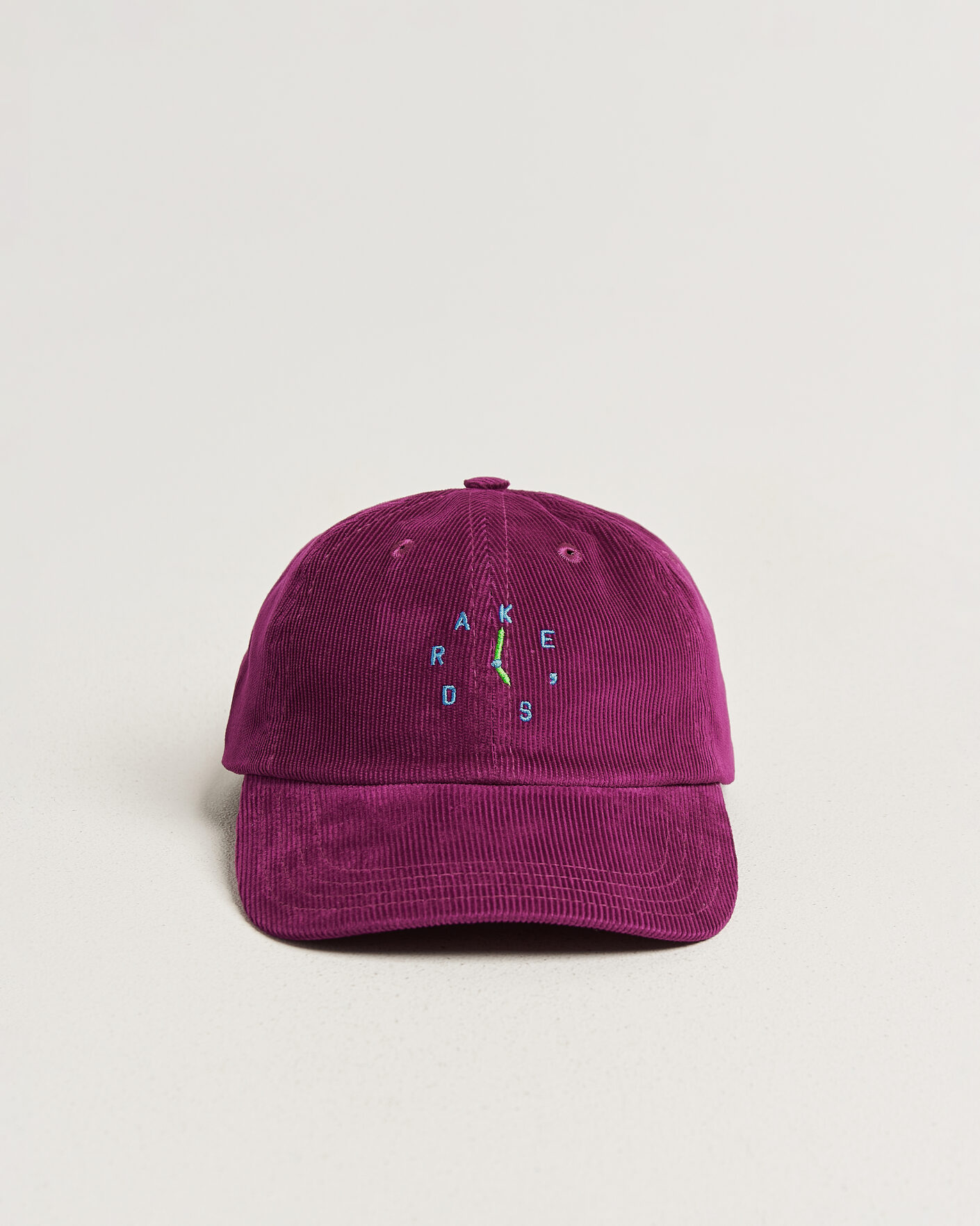 Uomini | Cappelli & Berretti | Drake's | Clock Twill Cord Baseball Cap Red