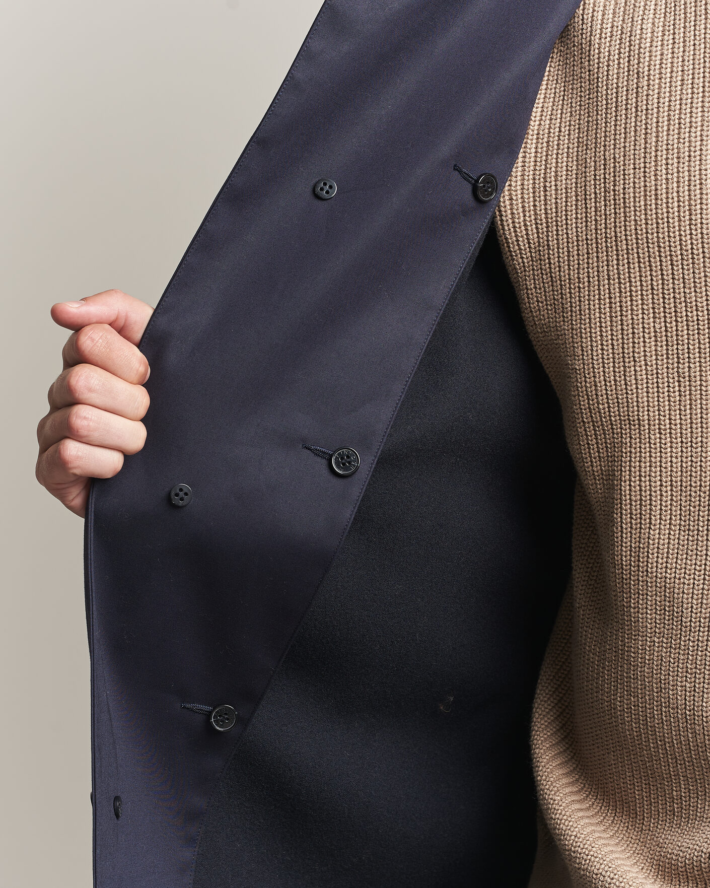 Uomini | Giacche | Mackintosh | Dunkeld Car Coat Navy