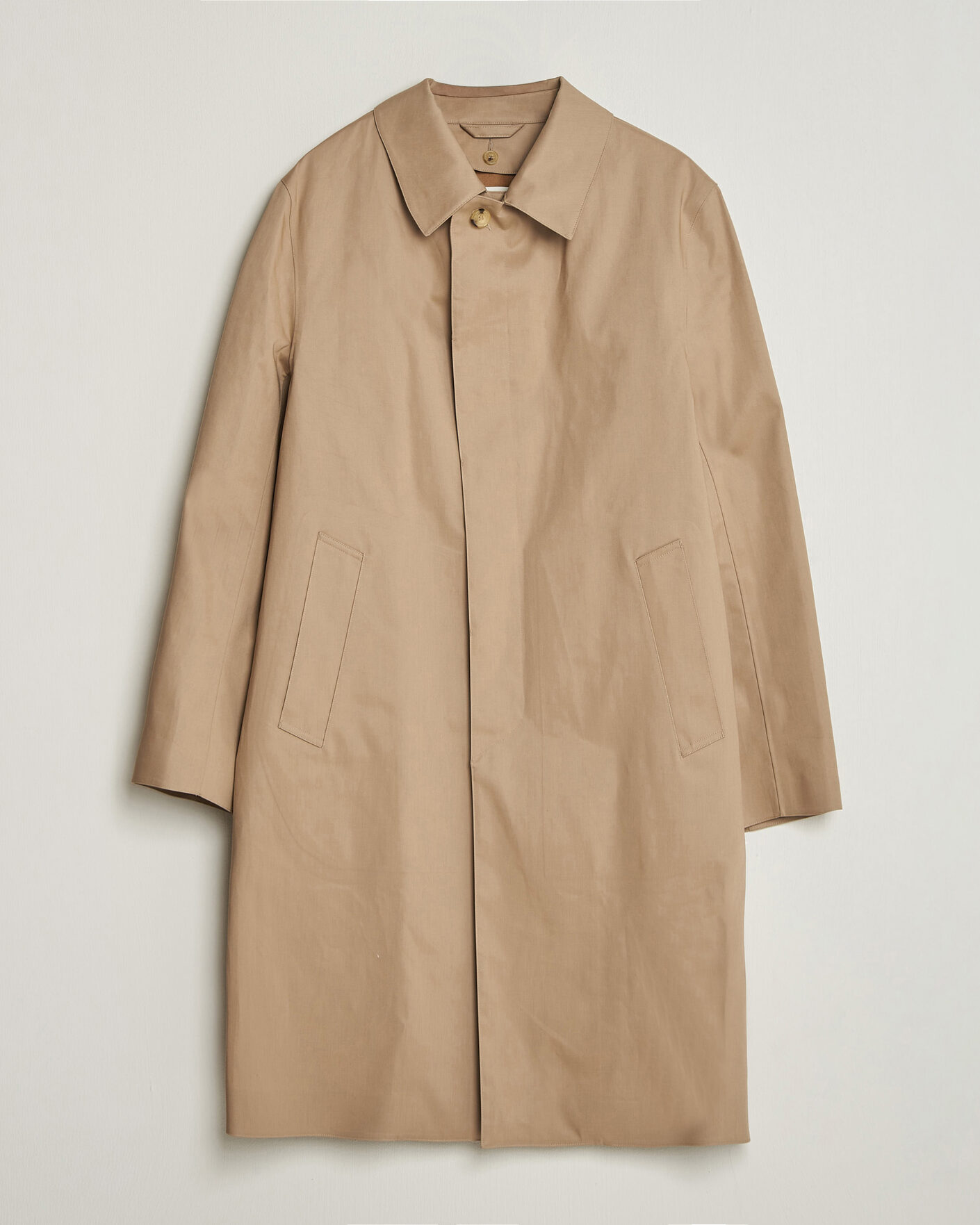 Uomini | Giacche | Mackintosh | Dunkeld Car Coat Fawn