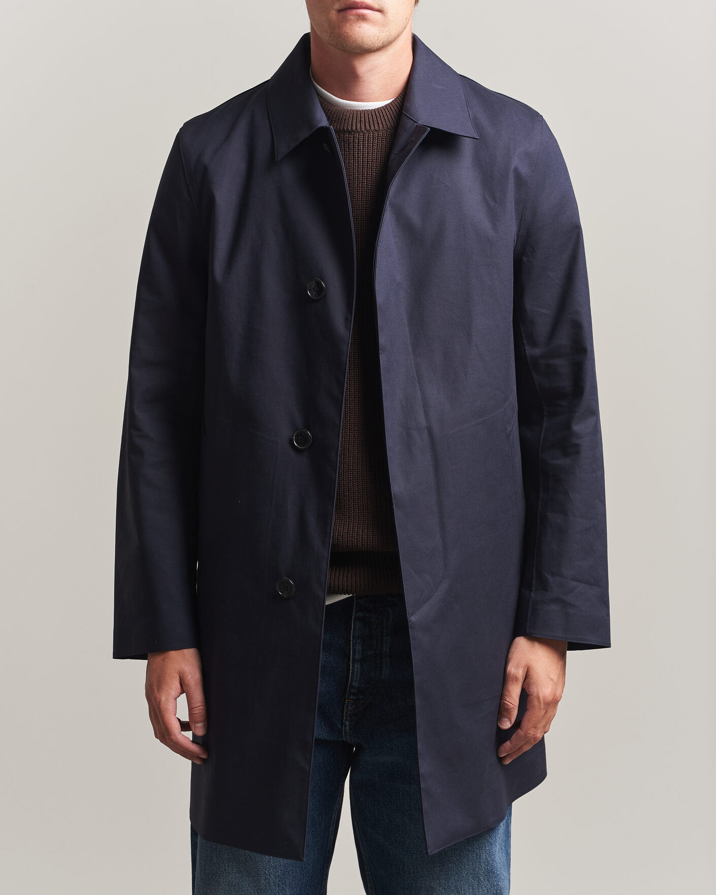 Uomini | Giacche | Mackintosh | Dunoon Car Coat Navy