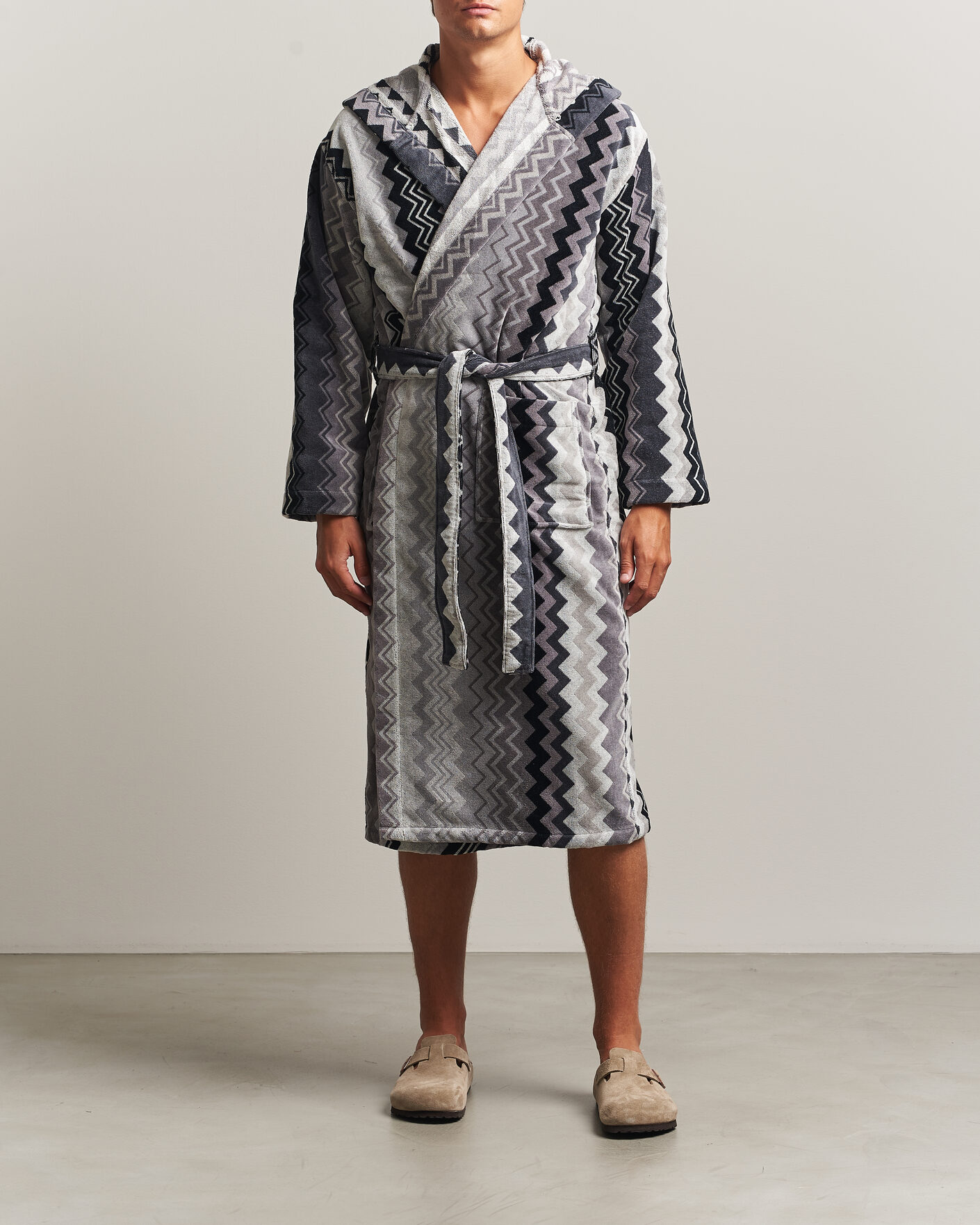 Uomini | Accappatoi & Pigiami | Missoni Home | Giacomo Hooded Bathrobe Multi Black