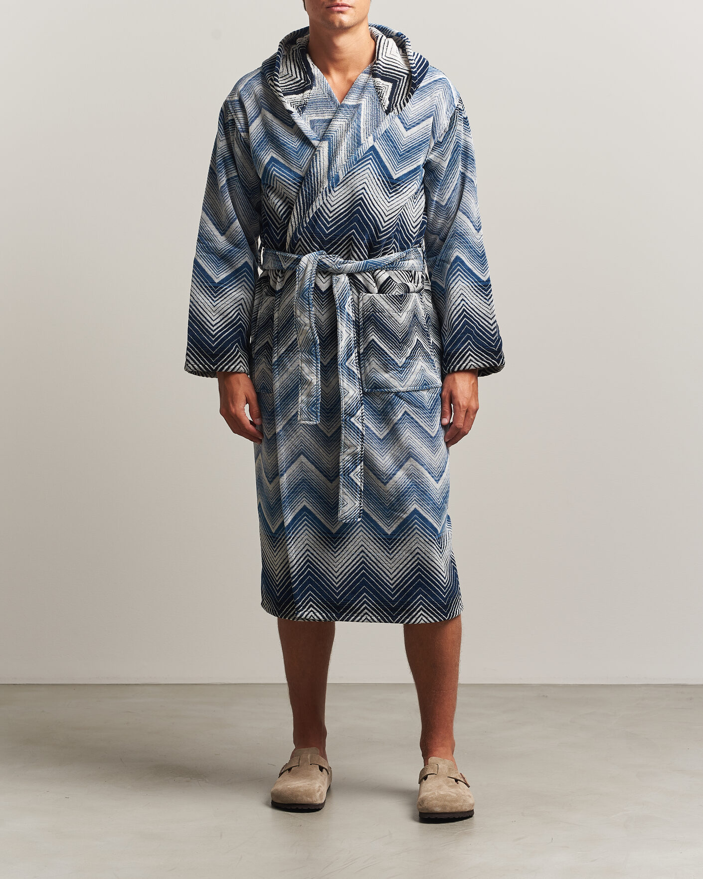 Uomini | Accappatoi & Pigiami | Missoni Home | Marea Hooded Bathrobe Multi Blue