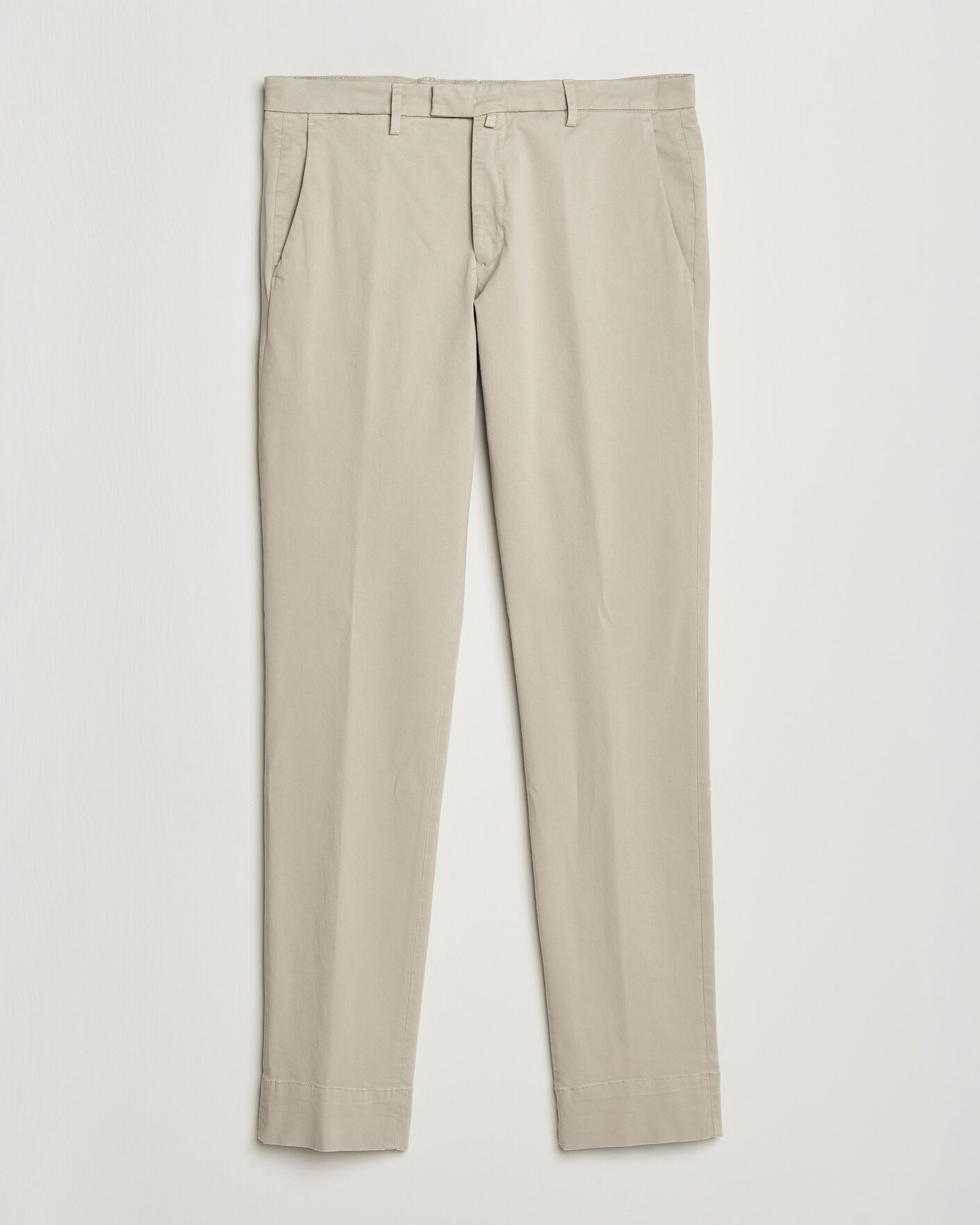Uomini | Pantaloni | Briglia 1949 | Slim Fit Cotton Stretch Trousers Beige