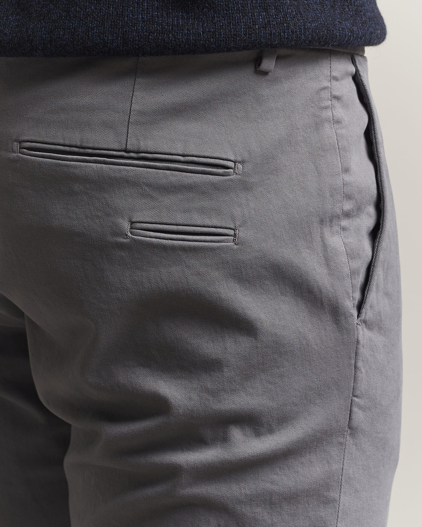 Uomini | Pantaloni | Briglia 1949 | Slim Fit Cotton Stretch Trousers Grey