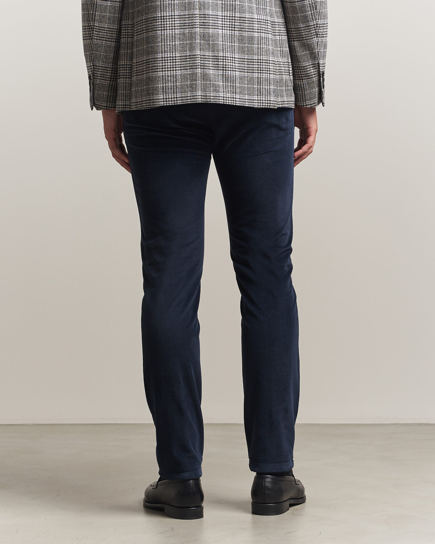 Uomini | Pantaloni | Briglia 1949 | Slim Fit Corduroy Trousers Navy