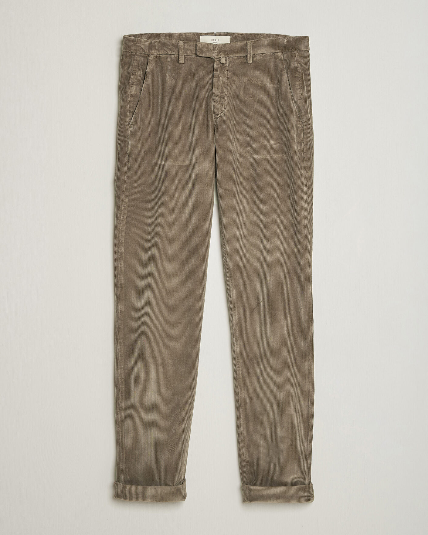Uomini | Pantaloni | Briglia 1949 | Slim Fit Corduroy Trousers Taupe