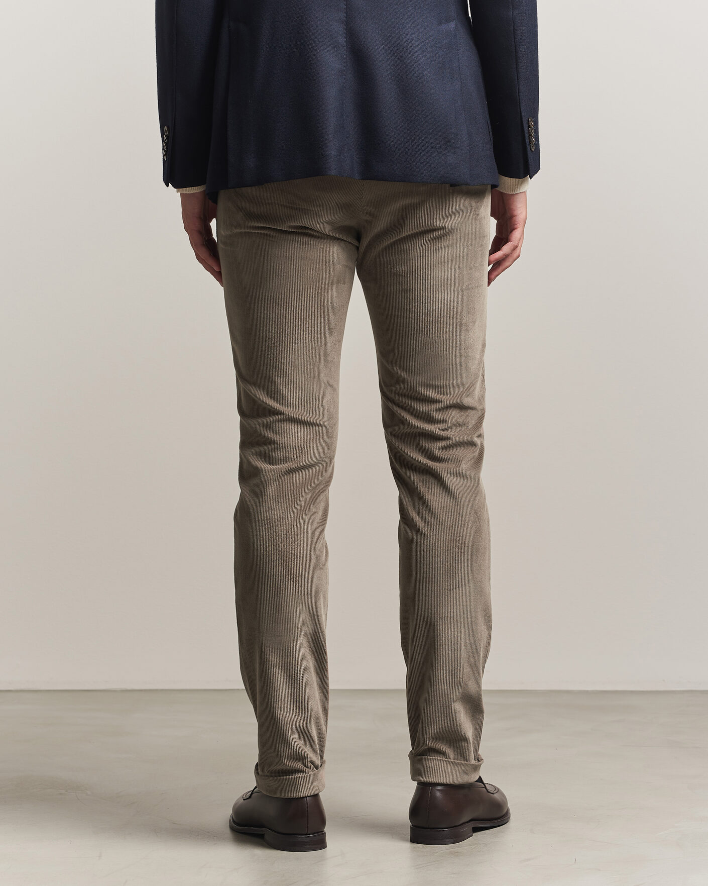 Uomini | Pantaloni | Briglia 1949 | Slim Fit Corduroy Trousers Taupe