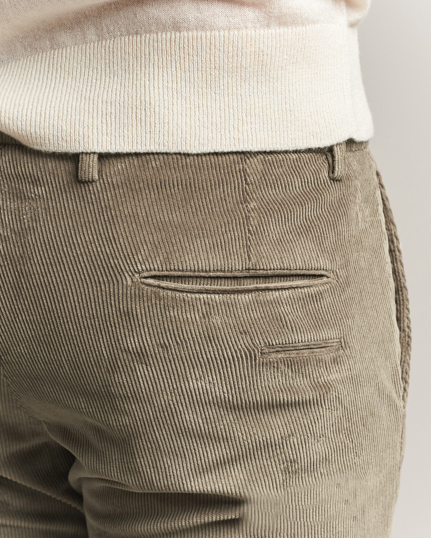 Uomini | Pantaloni | Briglia 1949 | Slim Fit Corduroy Trousers Taupe