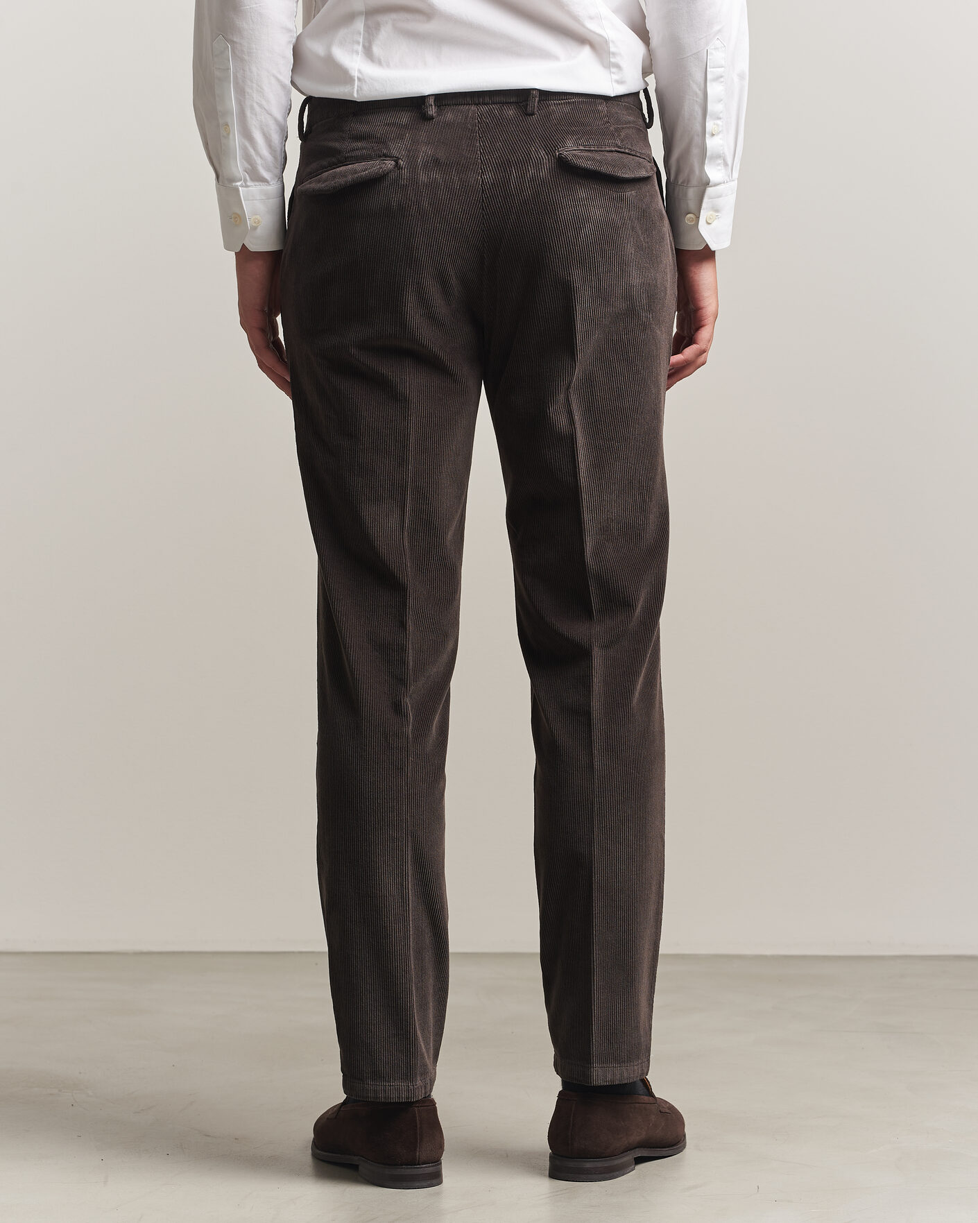 Uomini | Pantaloni | Briglia 1949 | Easy Fit Corduroy Trousers Brown