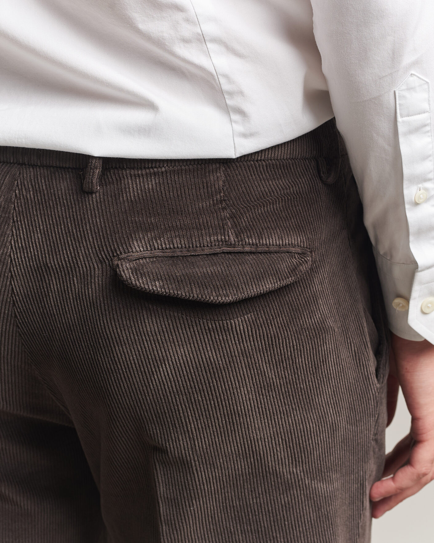 Uomini | Pantaloni | Briglia 1949 | Easy Fit Corduroy Trousers Brown