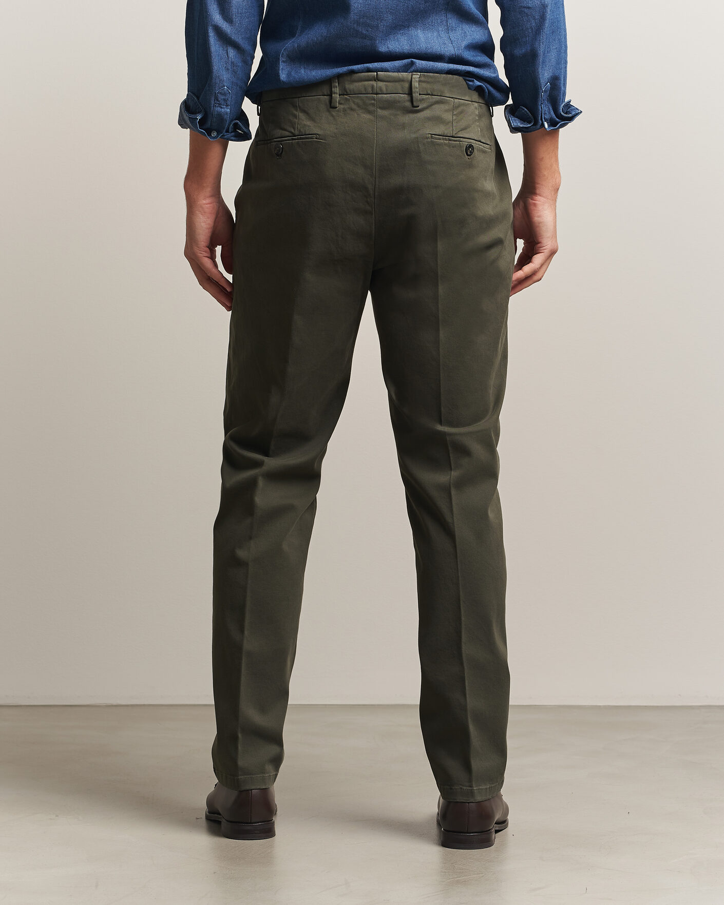 Uomini | Pantaloni | Briglia 1949 | Soho Tailored Easy Fit Chino Olive