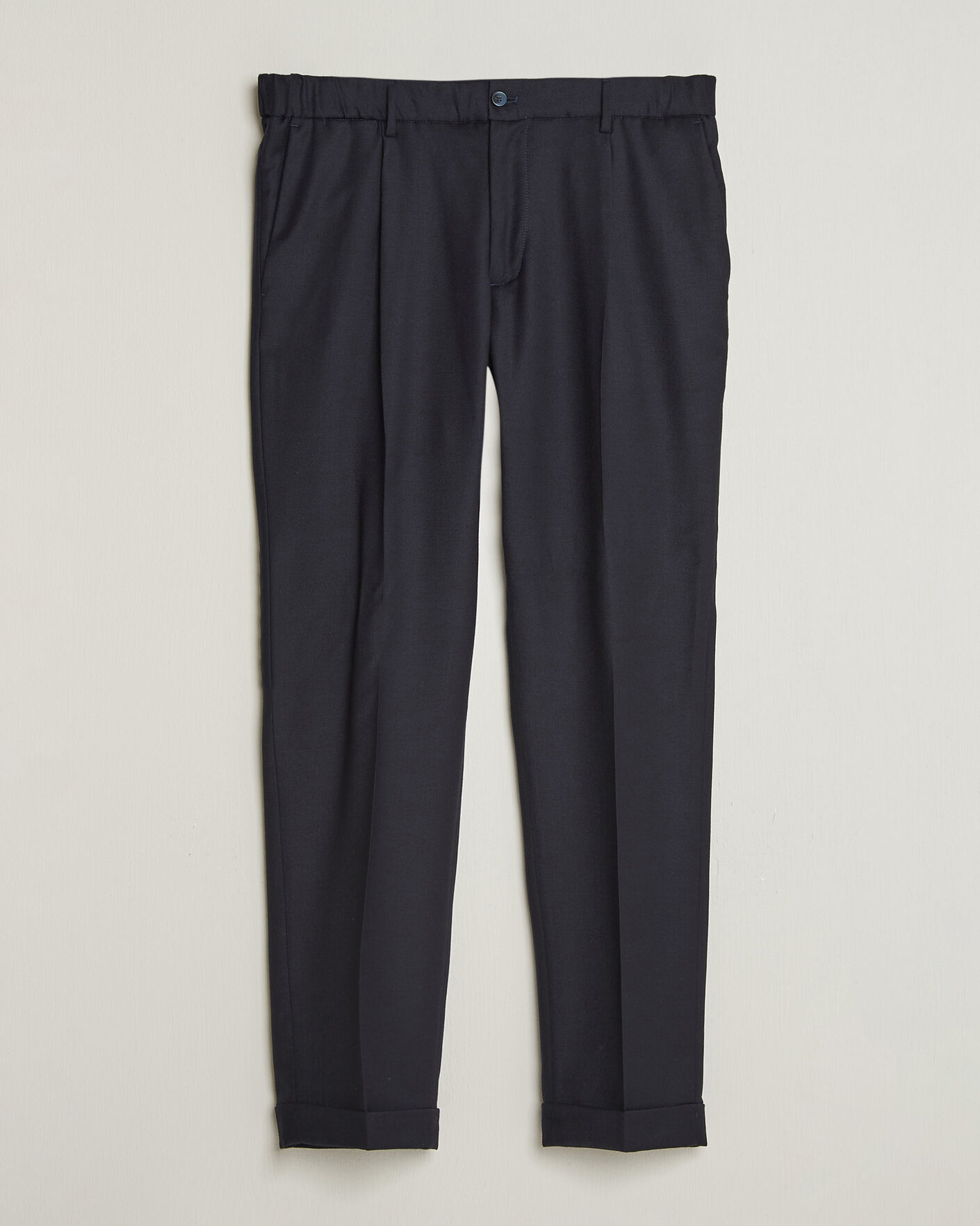 Uomini | Pantaloni | Briglia 1949 | Isola Stretch Flannel Trousers Navy