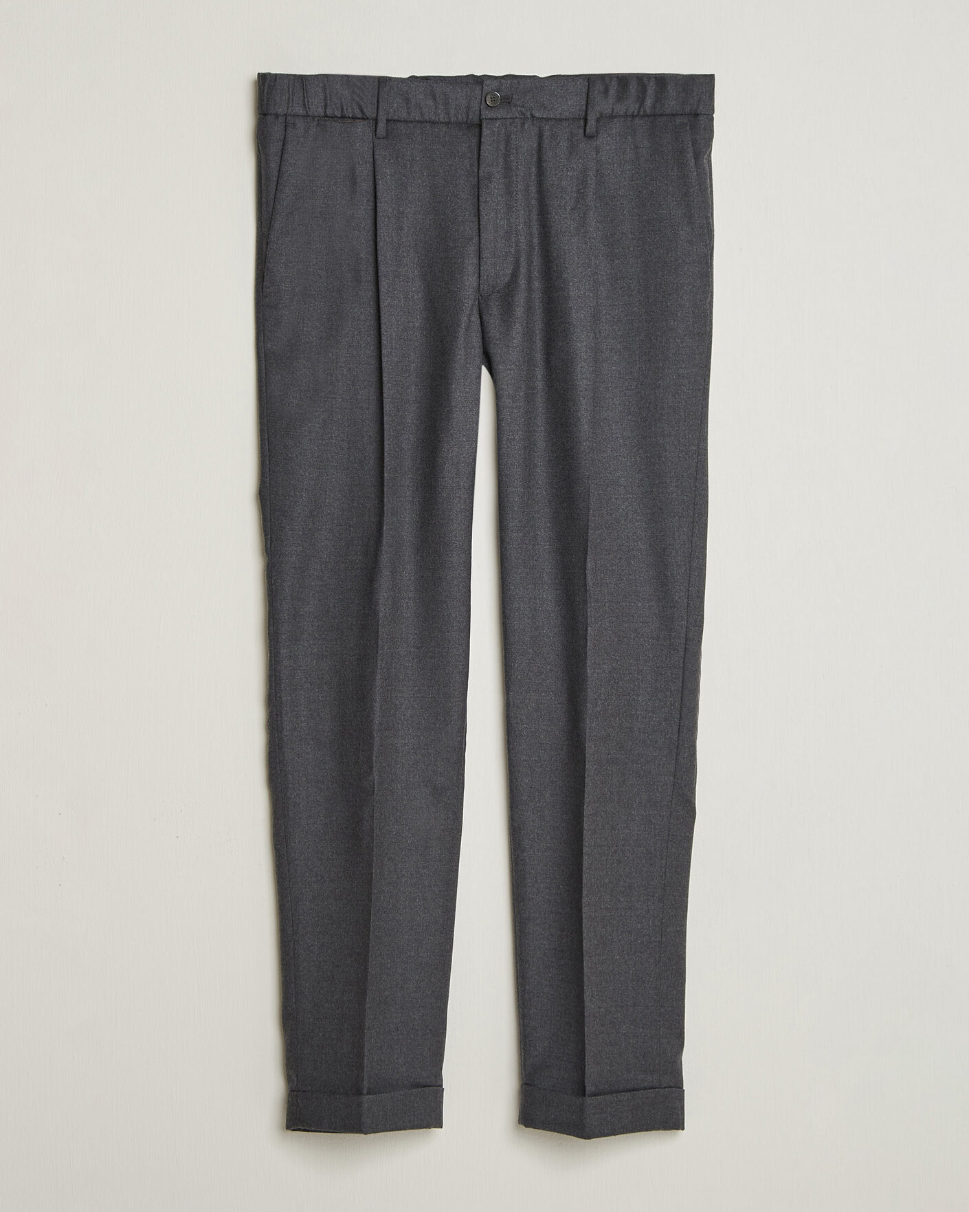 Uomini | Pantaloni | Briglia 1949 | Isola Stretch Flannel Trousers Grey