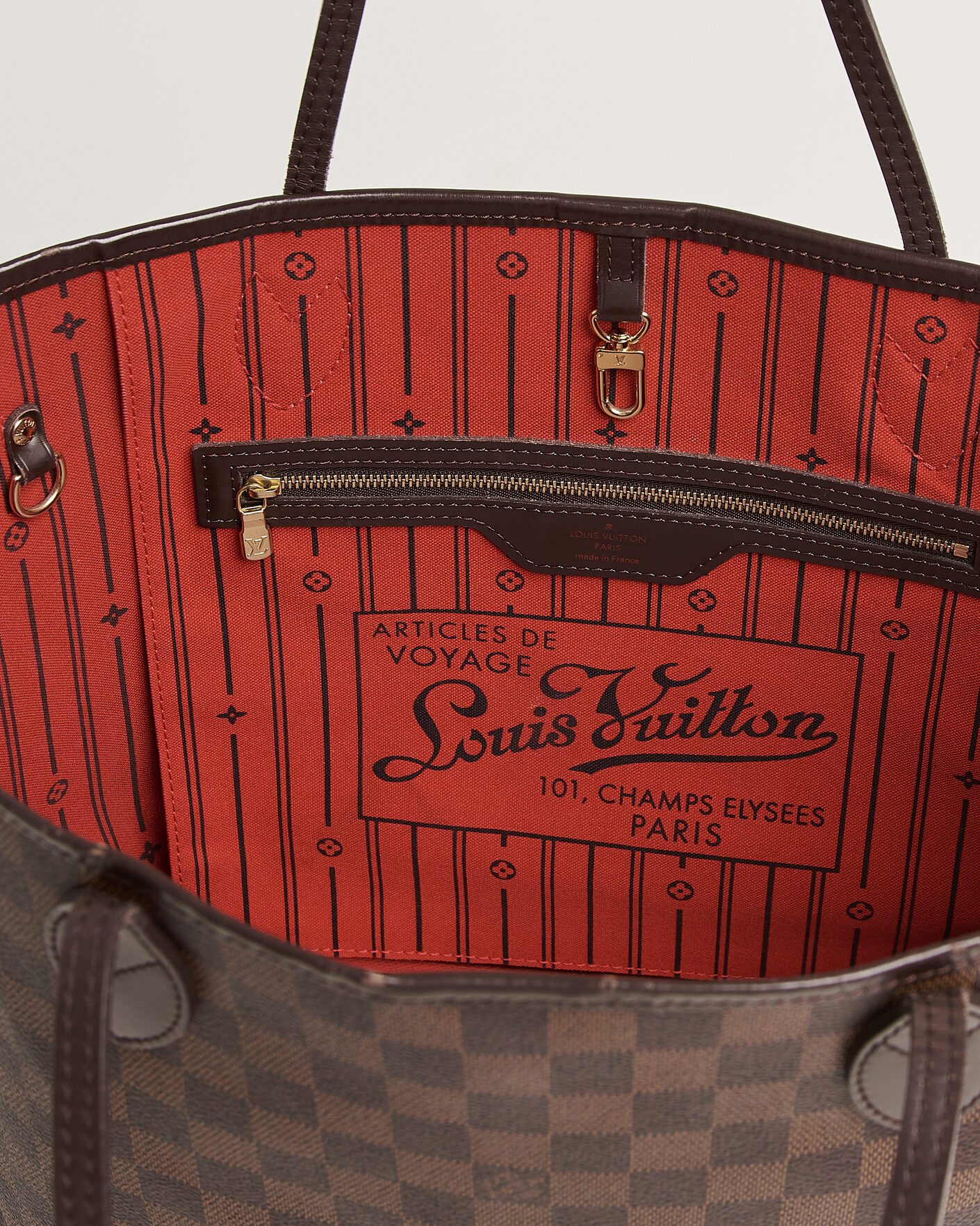 Uomini | Pre-Owned & Vintage Bags | Louis Vuitton Pre-Owned | Nevelfull MM Damier Ebene
