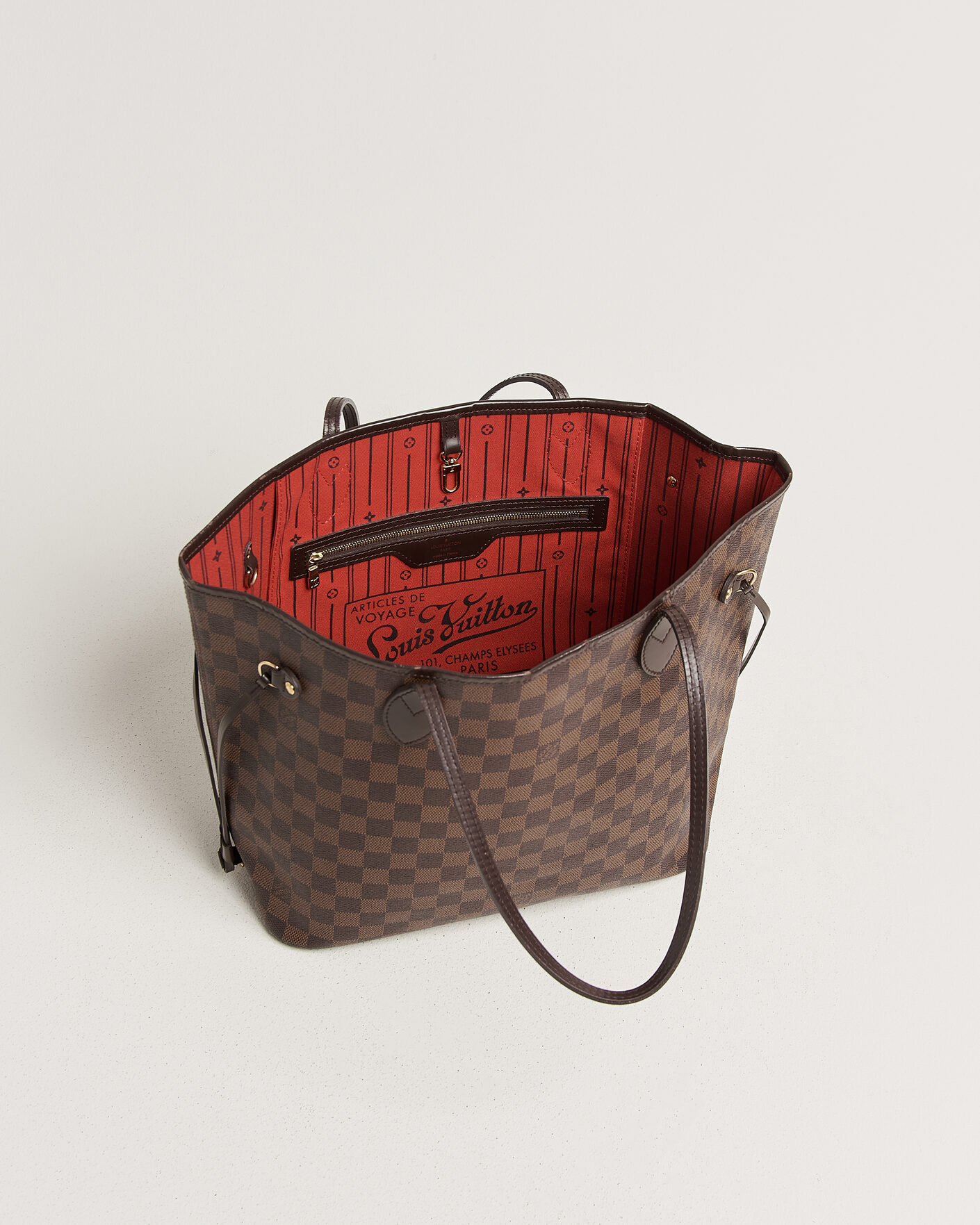 Uomini | Pre-Owned & Vintage Bags | Louis Vuitton Pre-Owned | Nevelfull MM Damier Ebene