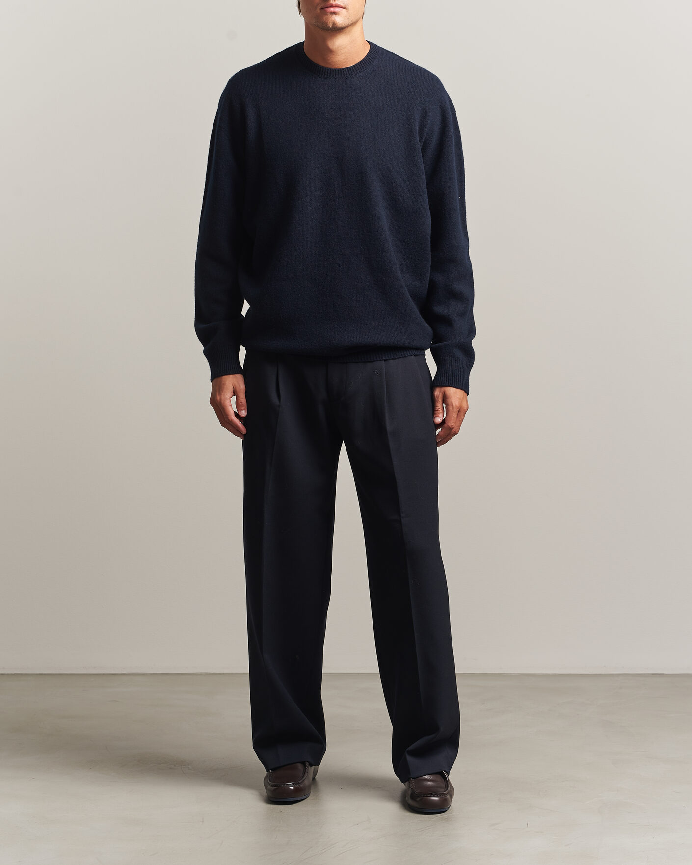 Uomini | Maglieria | Jil Sander | Wool/Cashmere Seamless Sweater Navy