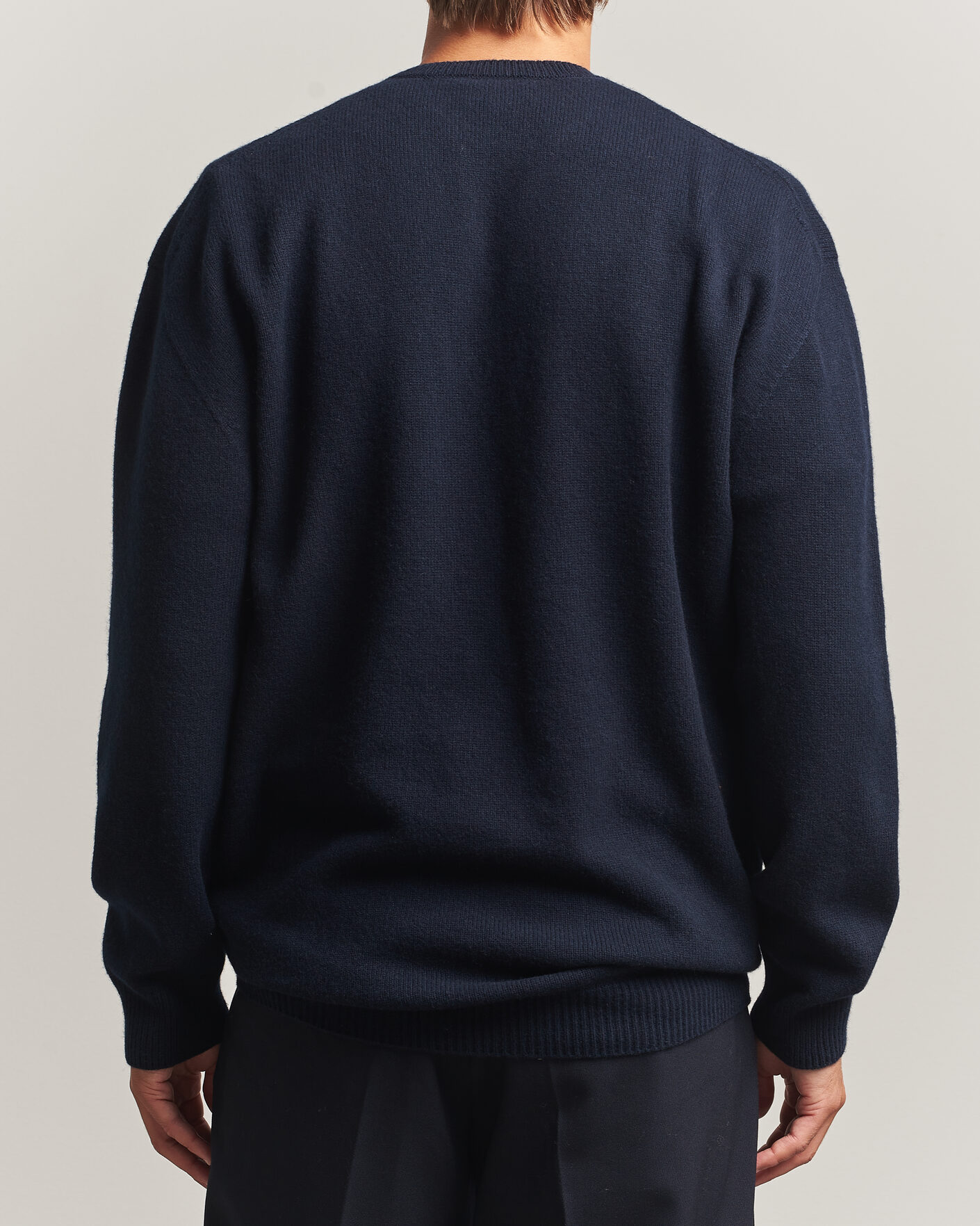 Uomini | Maglieria | Jil Sander | Wool/Cashmere Seamless Sweater Navy