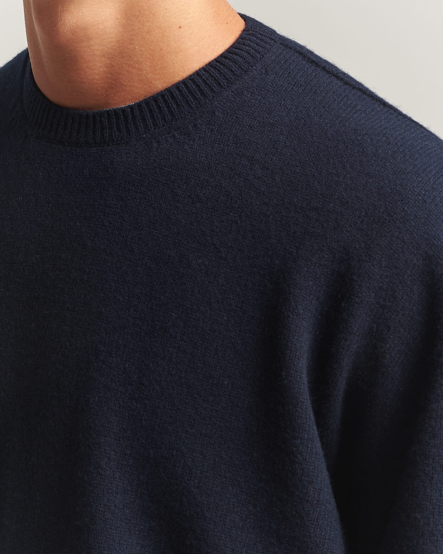 Uomini | Maglieria | Jil Sander | Wool/Cashmere Seamless Sweater Navy