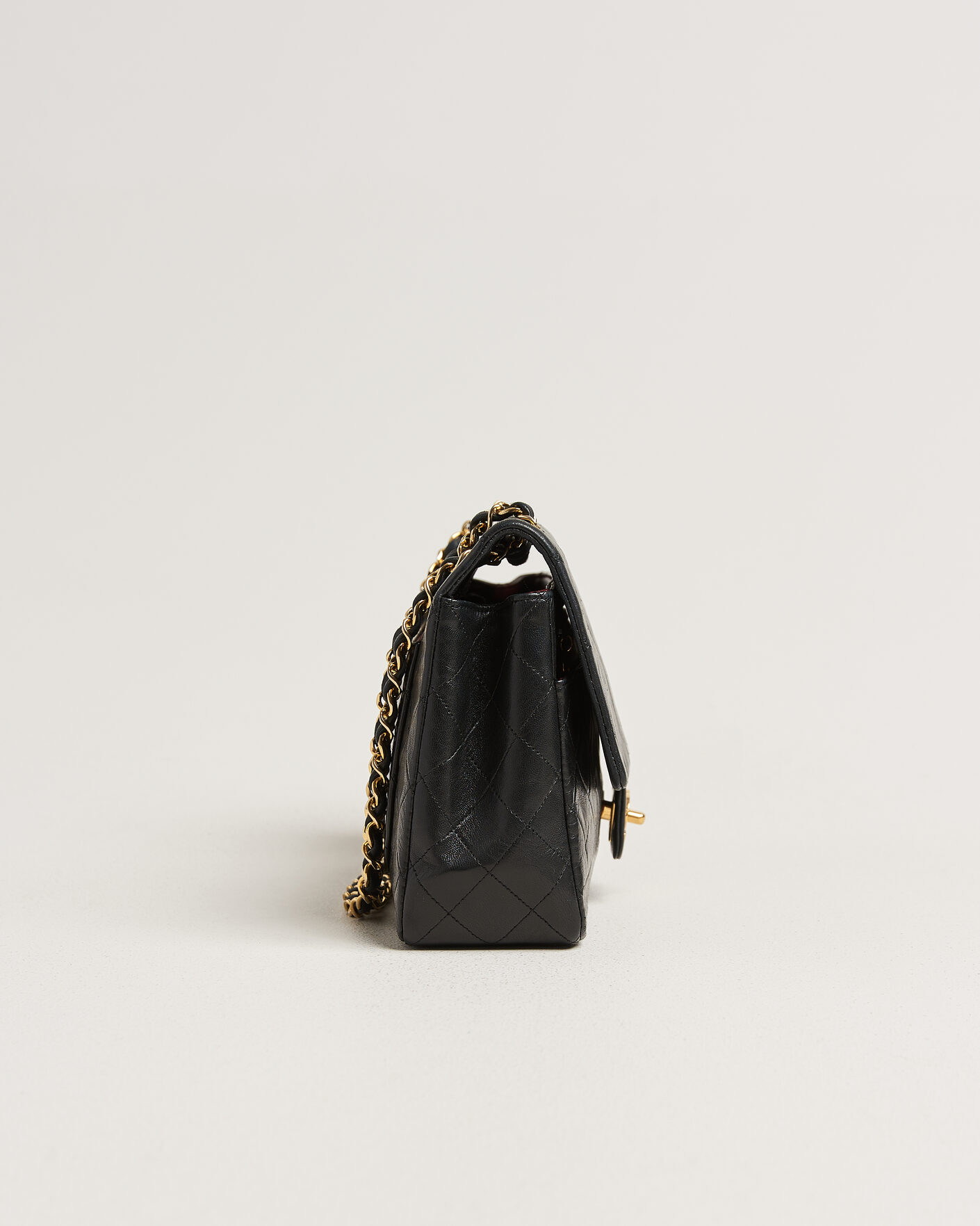 Uomini | Pre-Owned & Vintage Bags | Chanel Pre-Owned | Vintage Classic Flap Bag Lambskin Black