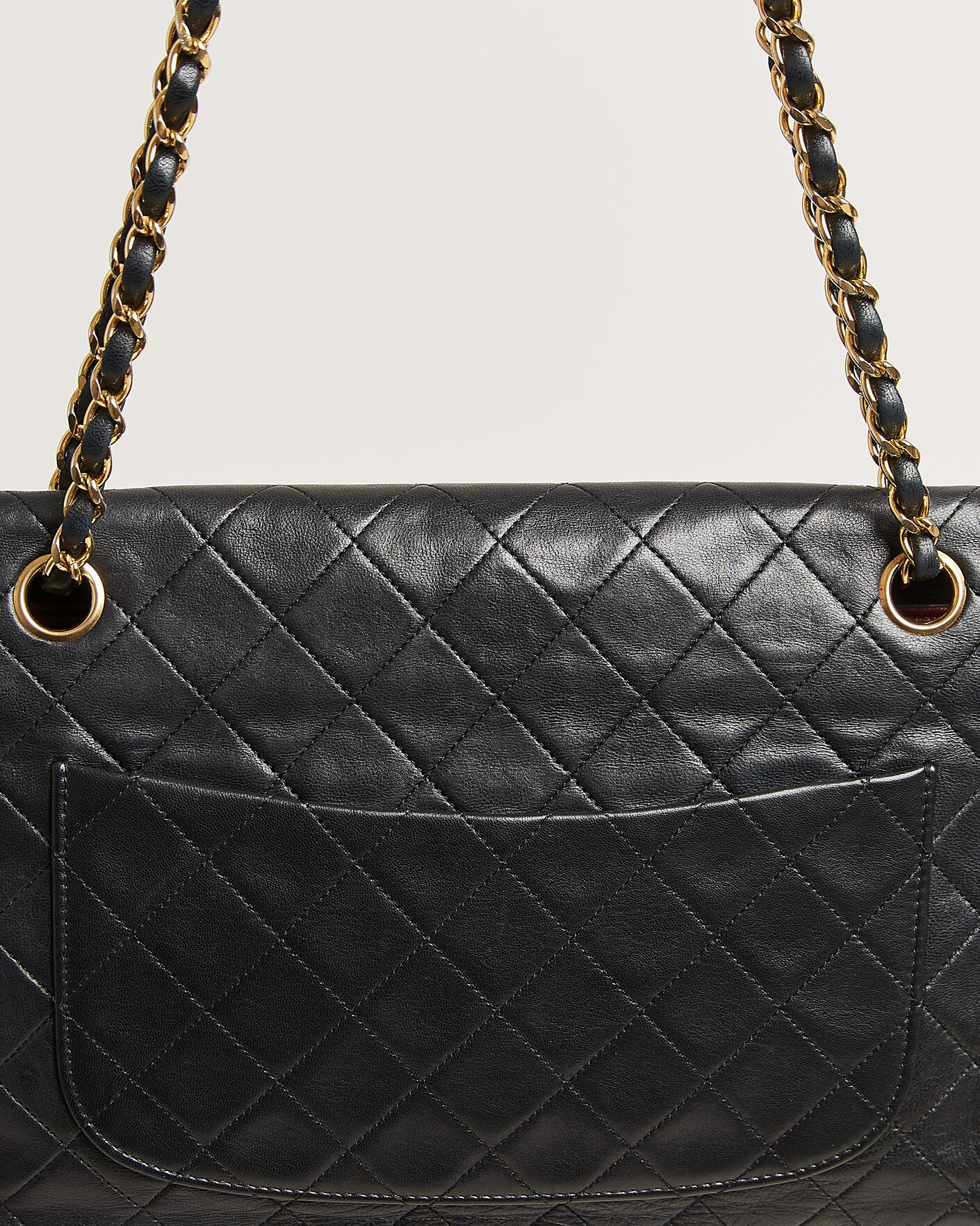 Uomini | Pre-Owned & Vintage Bags | Chanel Pre-Owned | Vintage Classic Flap Bag Lambskin Black
