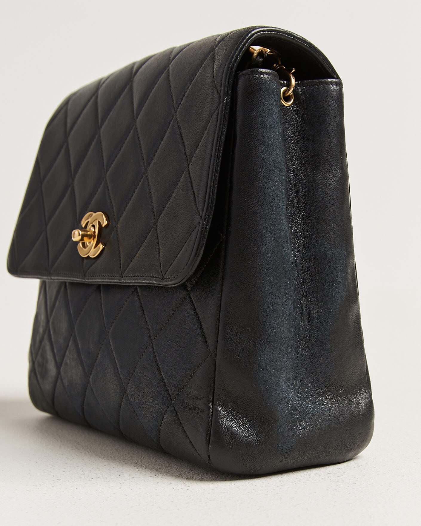 Uomini | Pre-Owned & Vintage Bags | Chanel Pre-Owned | Single Flap Bag Lambskin Black