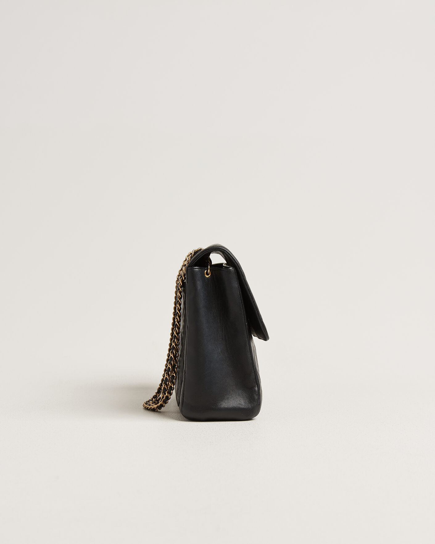 Uomini | Pre-Owned & Vintage Bags | Chanel Pre-Owned | Single Flap Bag Lambskin Black