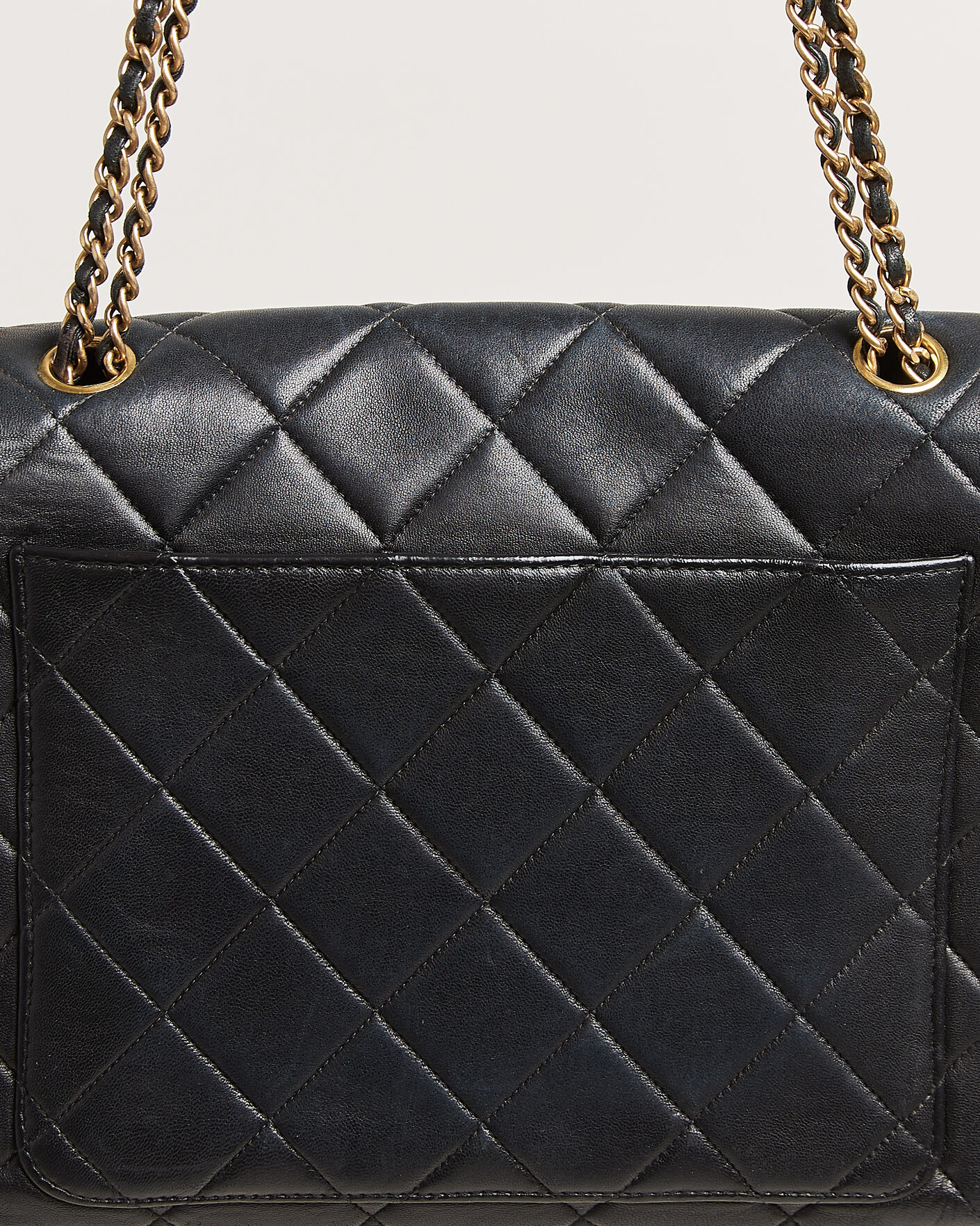 Uomini | Pre-Owned & Vintage Bags | Chanel Pre-Owned | Single Flap Bag Lambskin Black