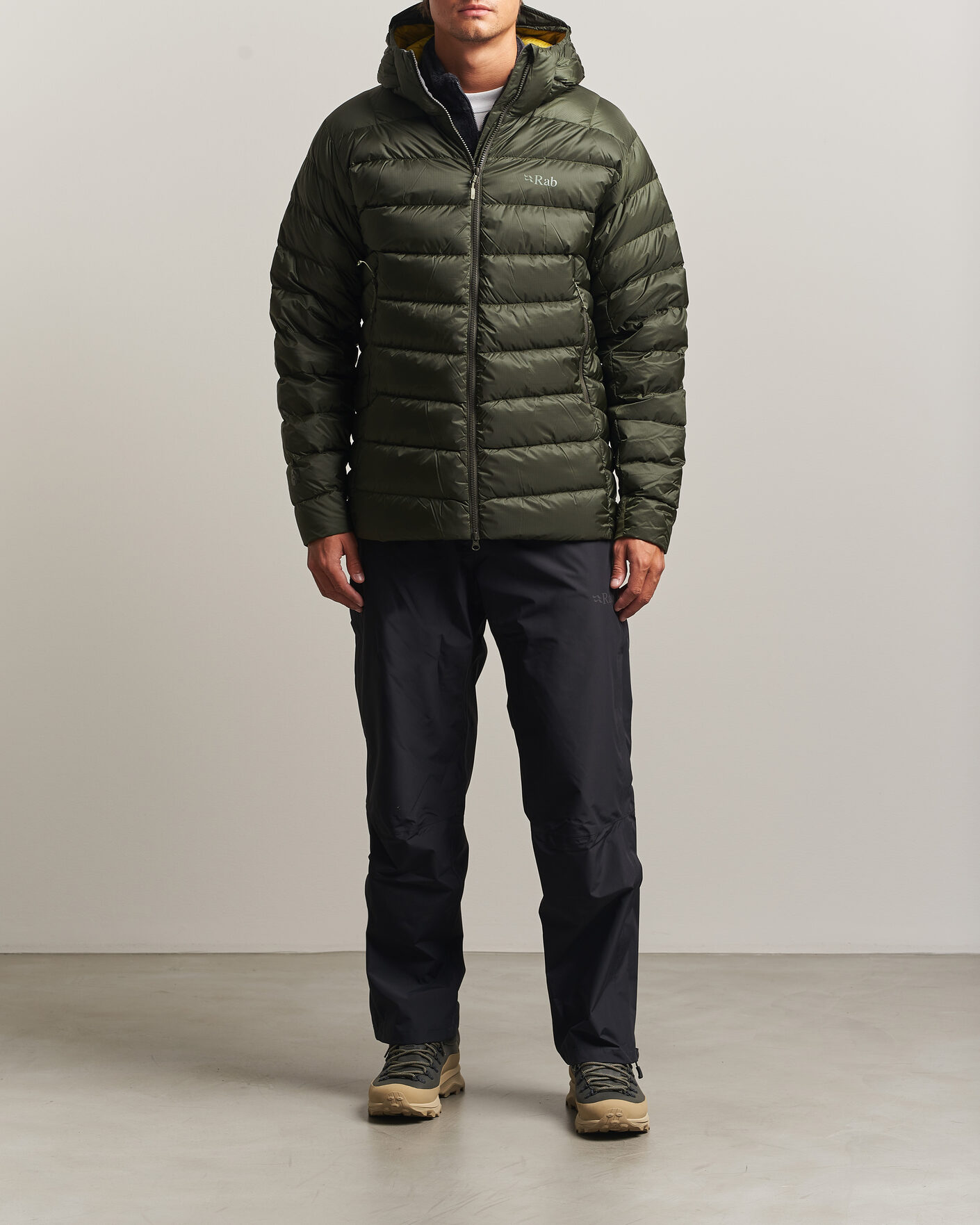 Uomini | Giacche | Rab | Electron Pro Hoody Mid Down Jacket Army