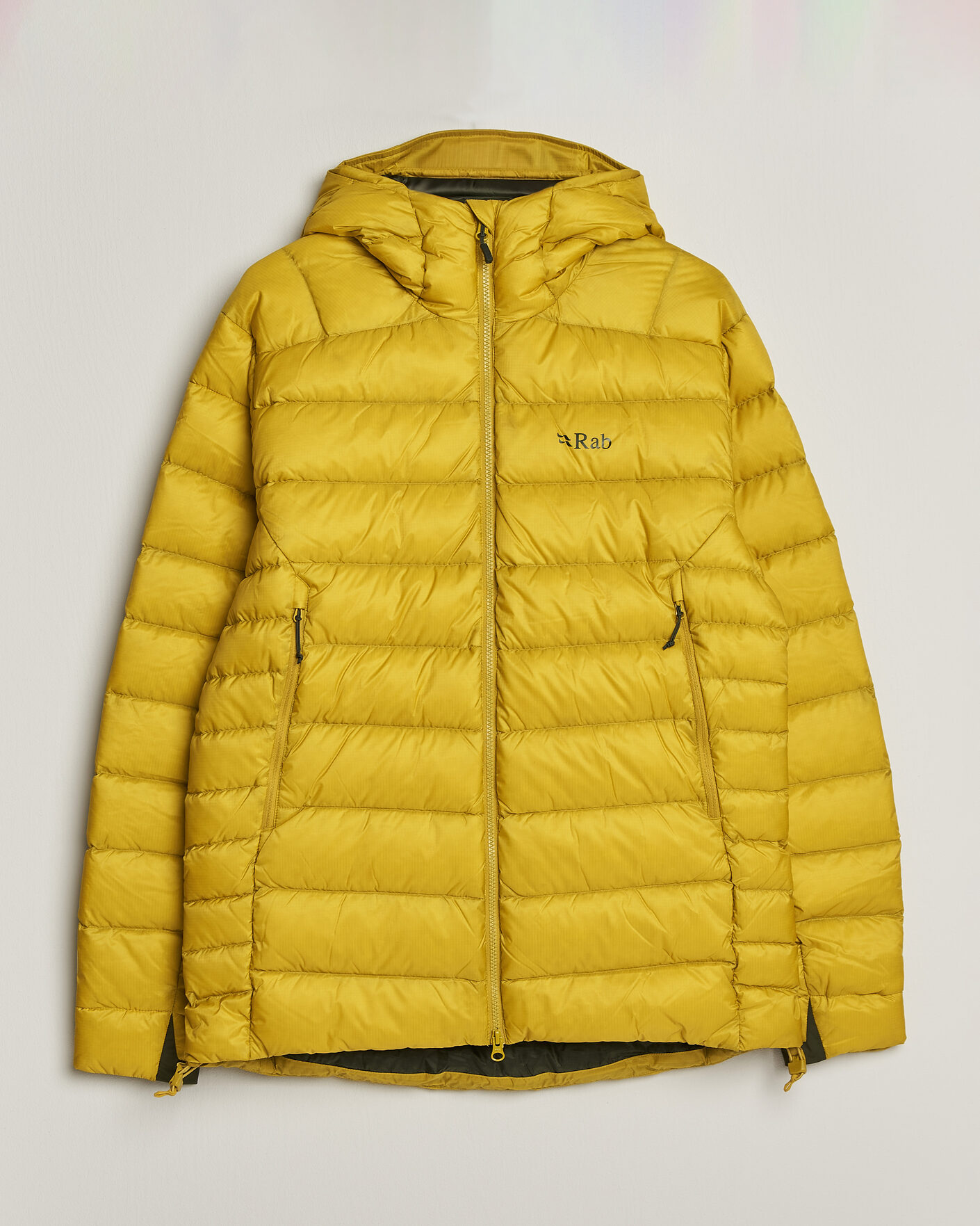 Uomini | Giacche | Rab | Electron Pro Hoody Mid Down Jacket Dark Pollen