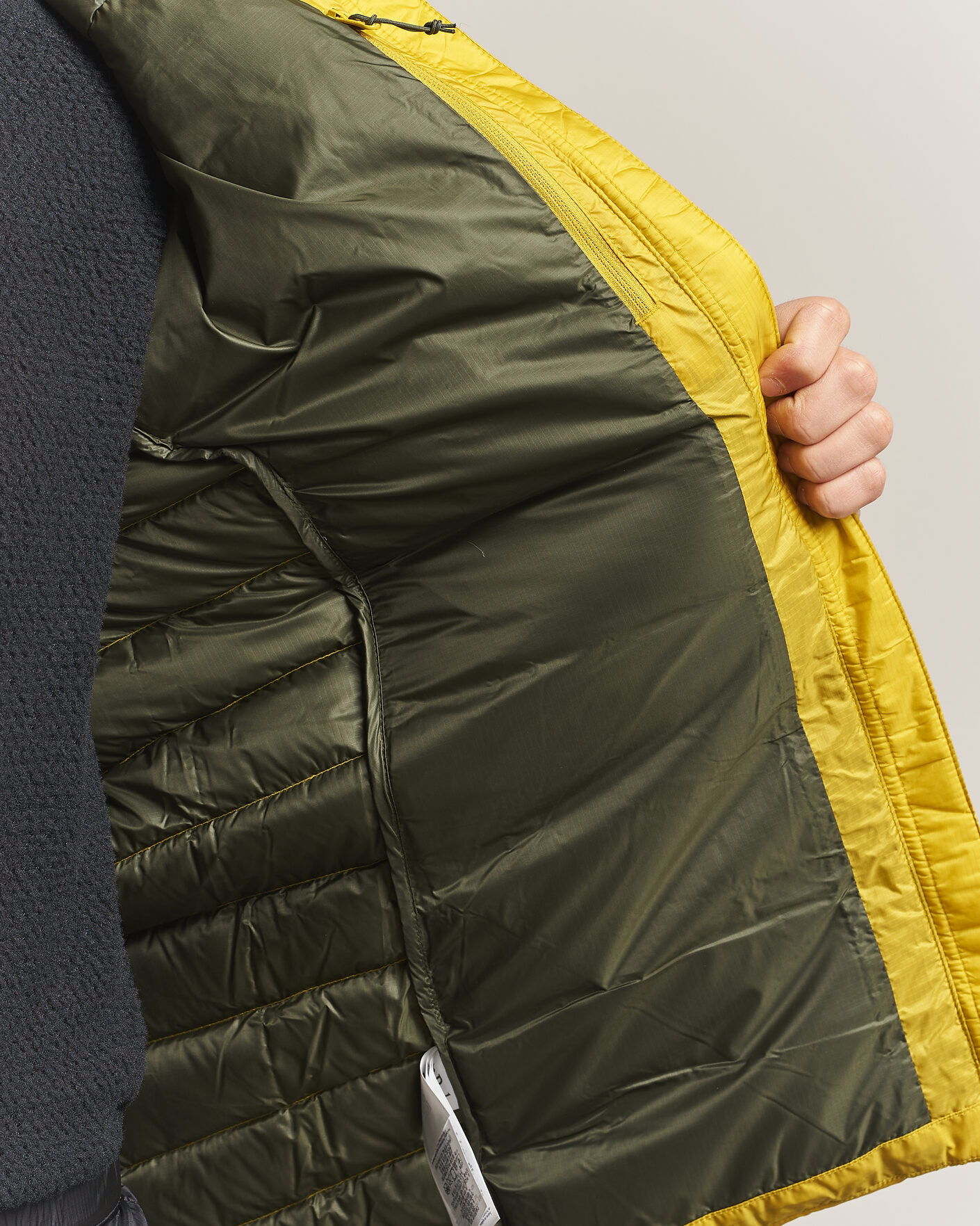 Uomini | Giacche | Rab | Electron Pro Hoody Mid Down Jacket Dark Pollen