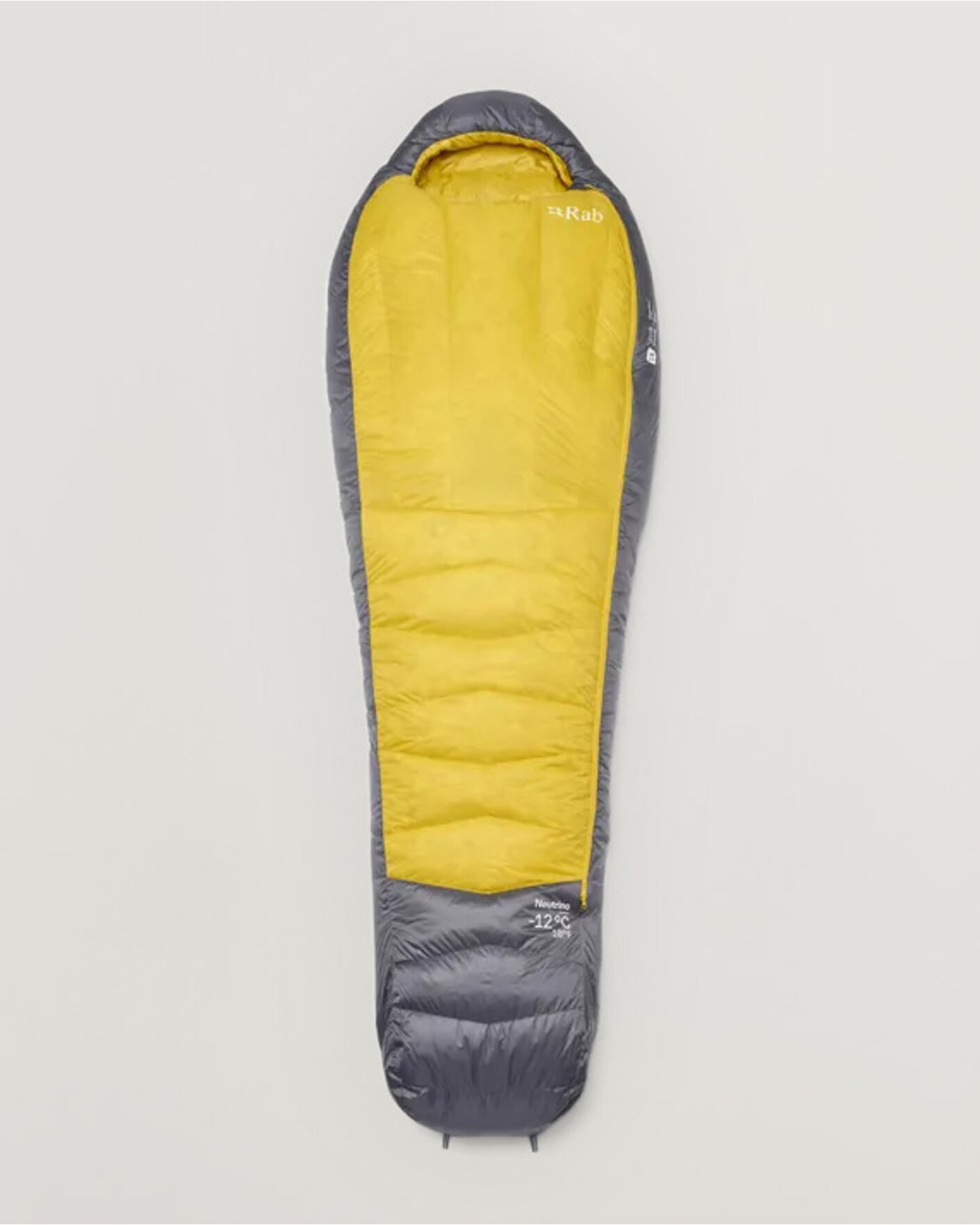Uomini | Outdoor living | Rab | Neutrino -12C Sleeping Bag Long Graphene/Dark Pollen