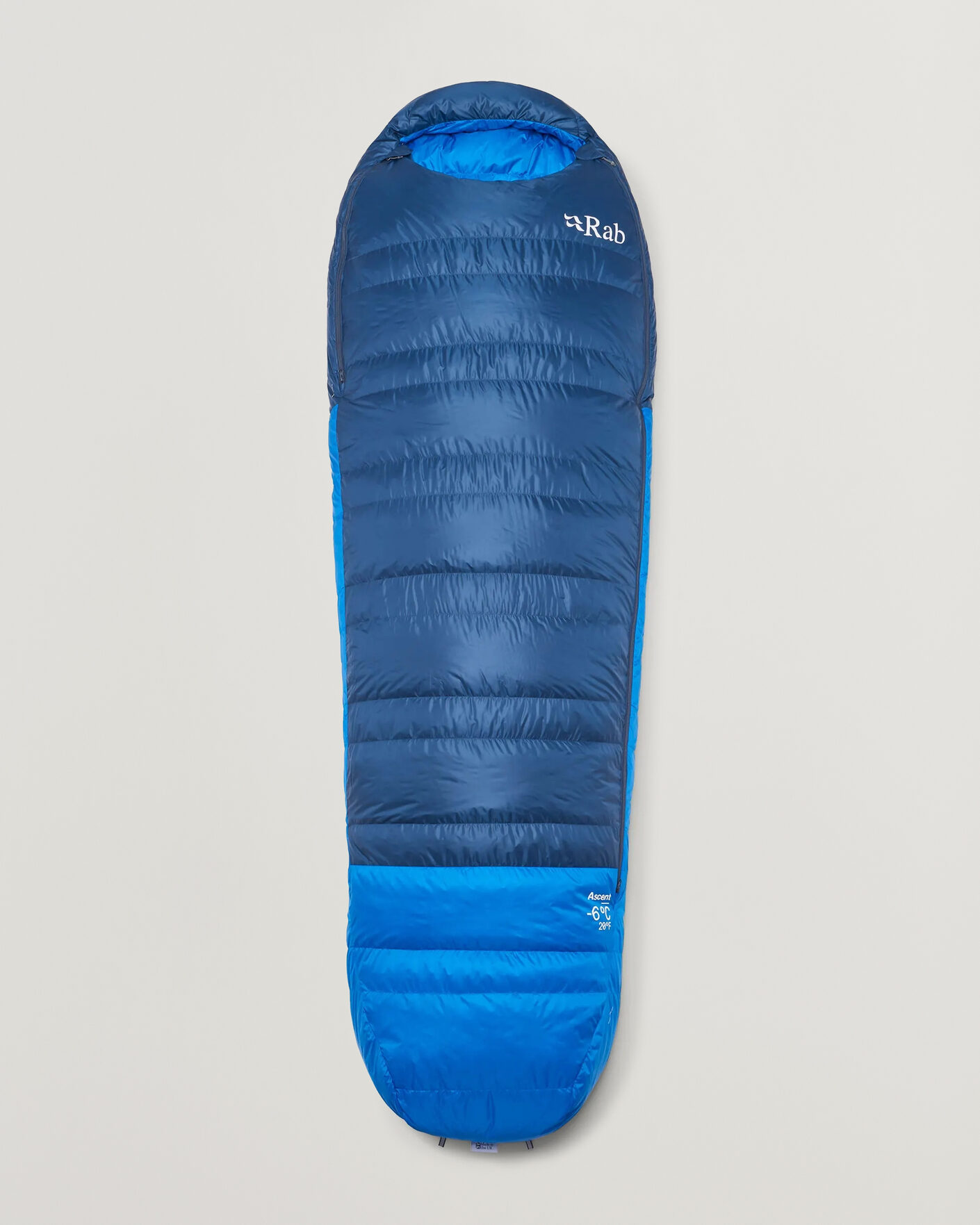 Uomini | Outdoor living | Rab | Ascent -6 Sleeping Bag Long Tempest Blue/Maya Blue
