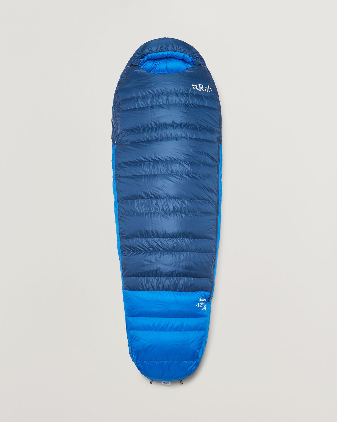Uomini | Outdoor living | Rab | Ascent -12 Sleeping Bag Regular Tempest Blue/Maya Blue