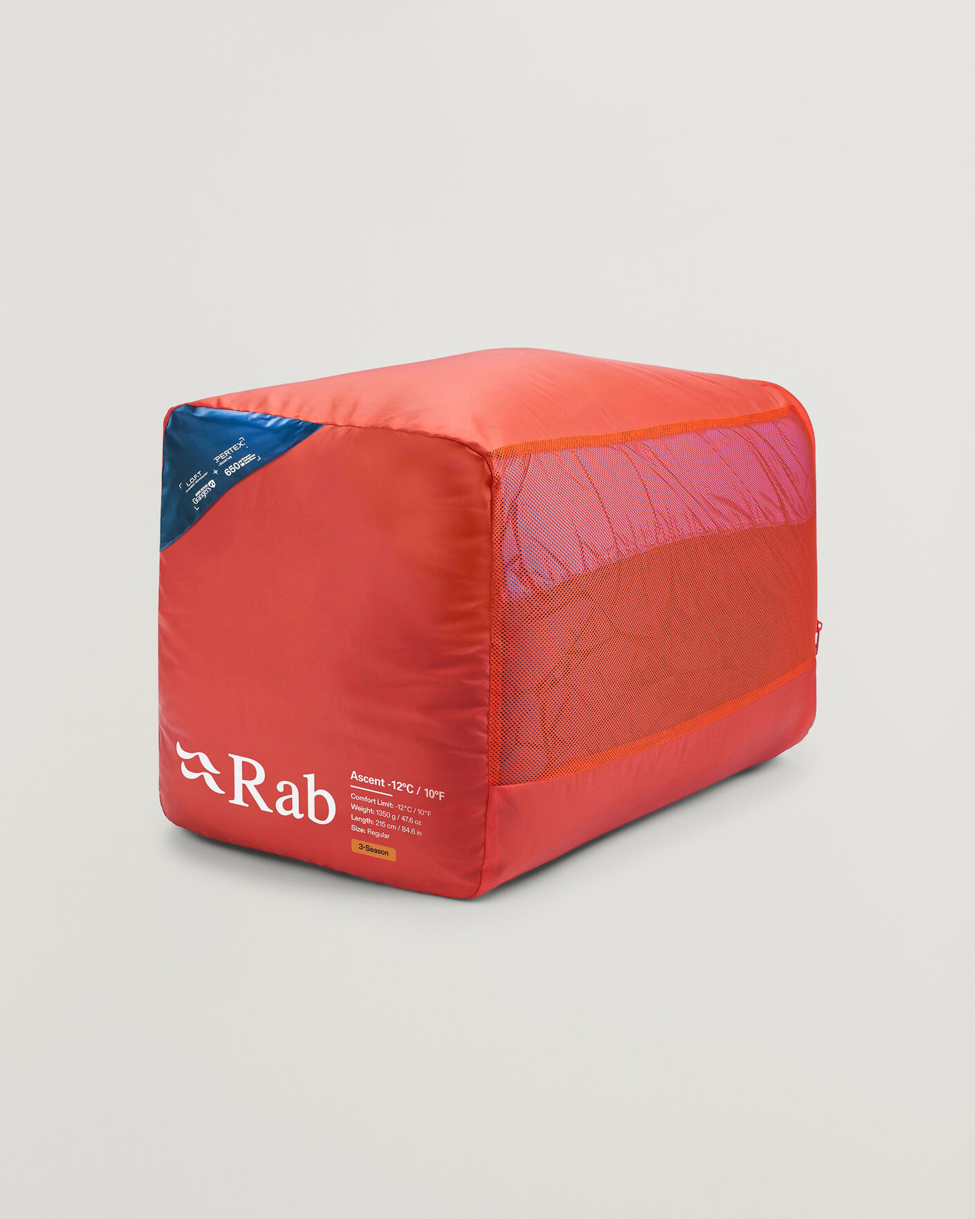 Uomini | Outdoor living | Rab | Ascent -12 Sleeping Bag Regular Tempest Blue/Maya Blue