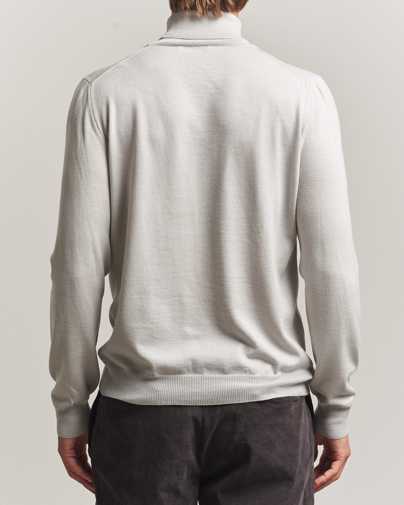 Uomini | Maglieria | Gran Sasso | Merino Fashion Fit Rollneck Light Beige