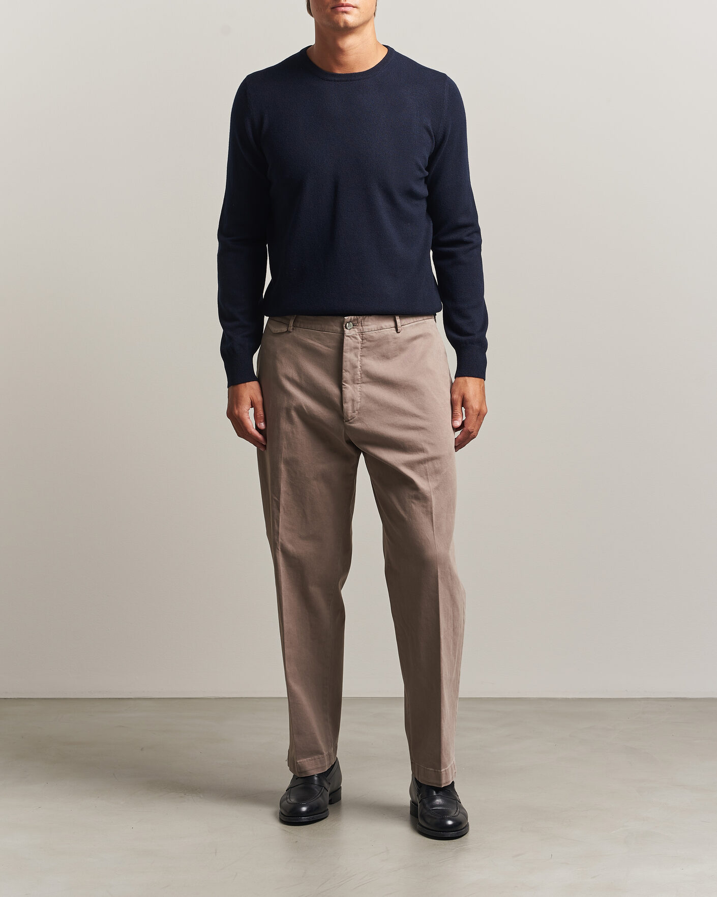 Uomini | Maglieria | Gran Sasso | Wool/Cashmere Crew Neck Navy