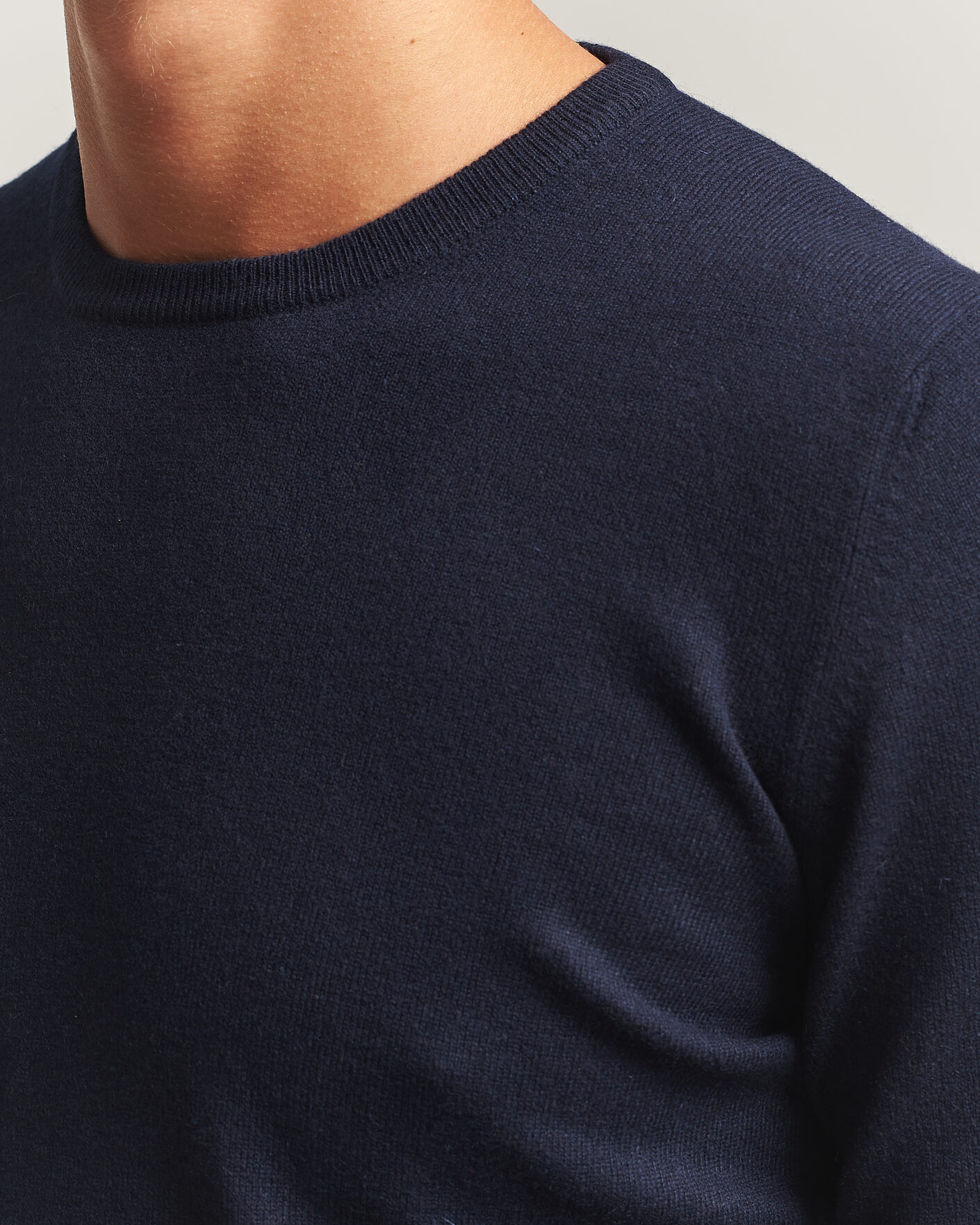 Uomini | Maglieria | Gran Sasso | Wool/Cashmere Crew Neck Navy