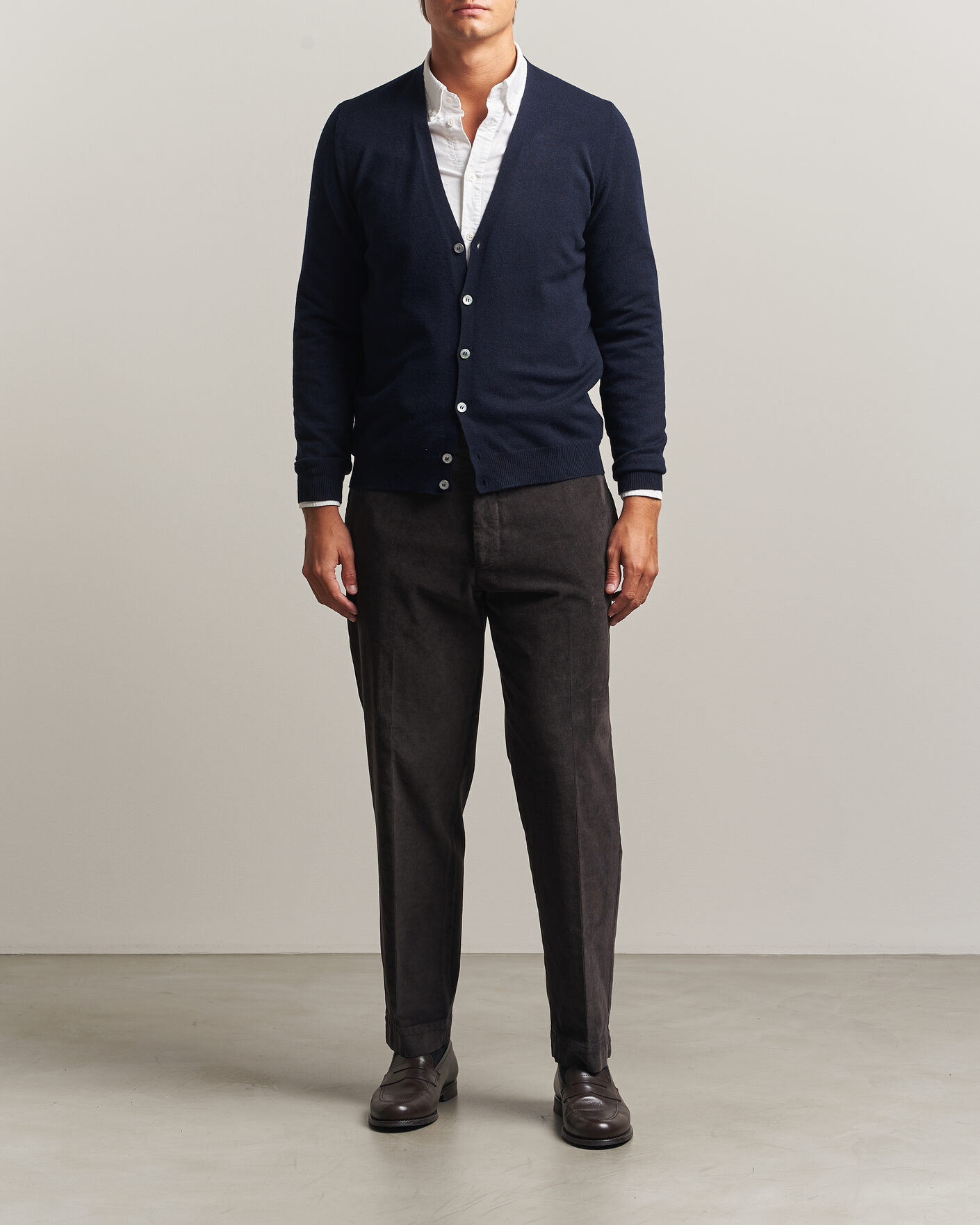 Uomini | Maglieria | Gran Sasso | Wool/Cashmere Cardigan Navy