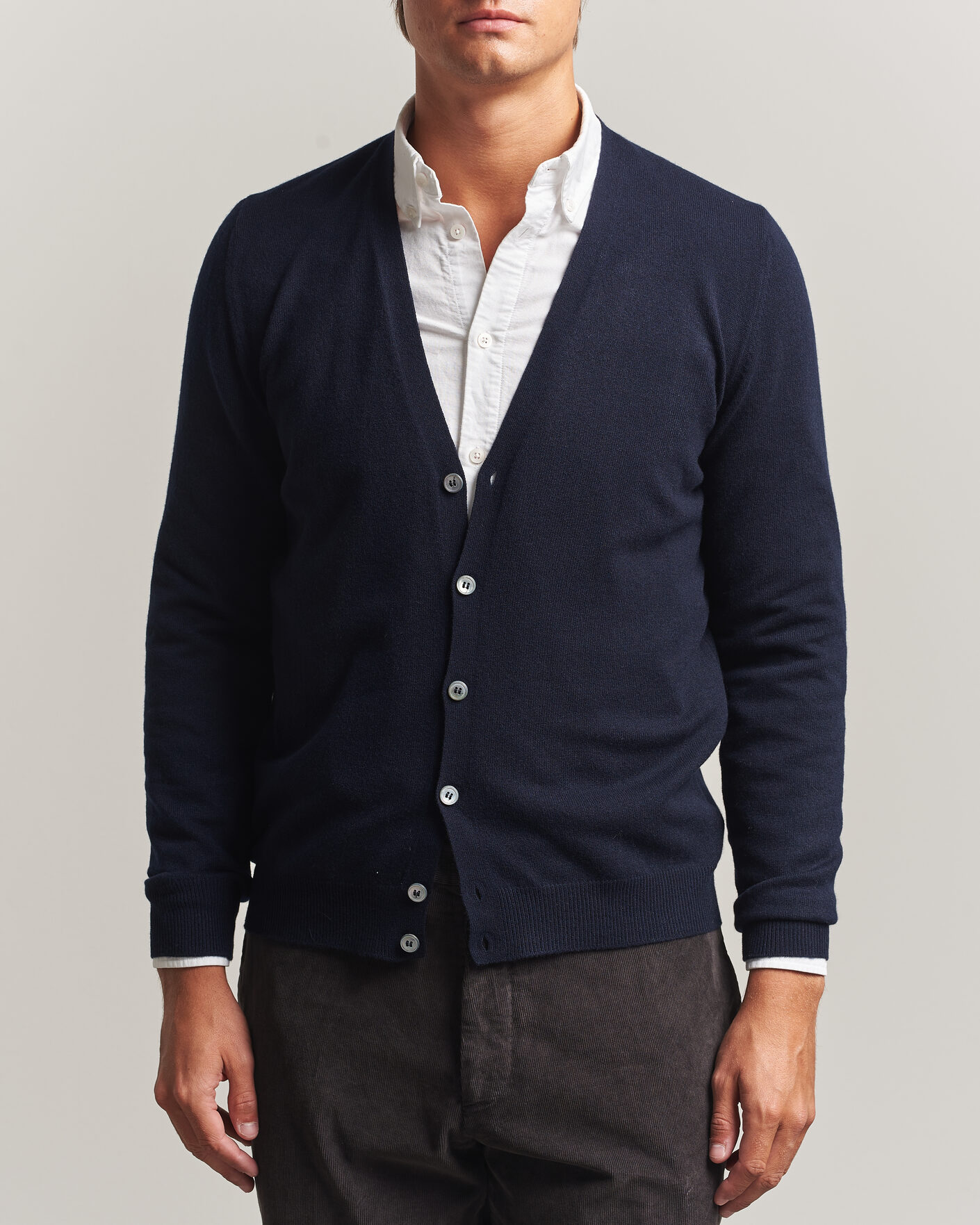 Uomini | Maglieria | Gran Sasso | Wool/Cashmere Cardigan Navy