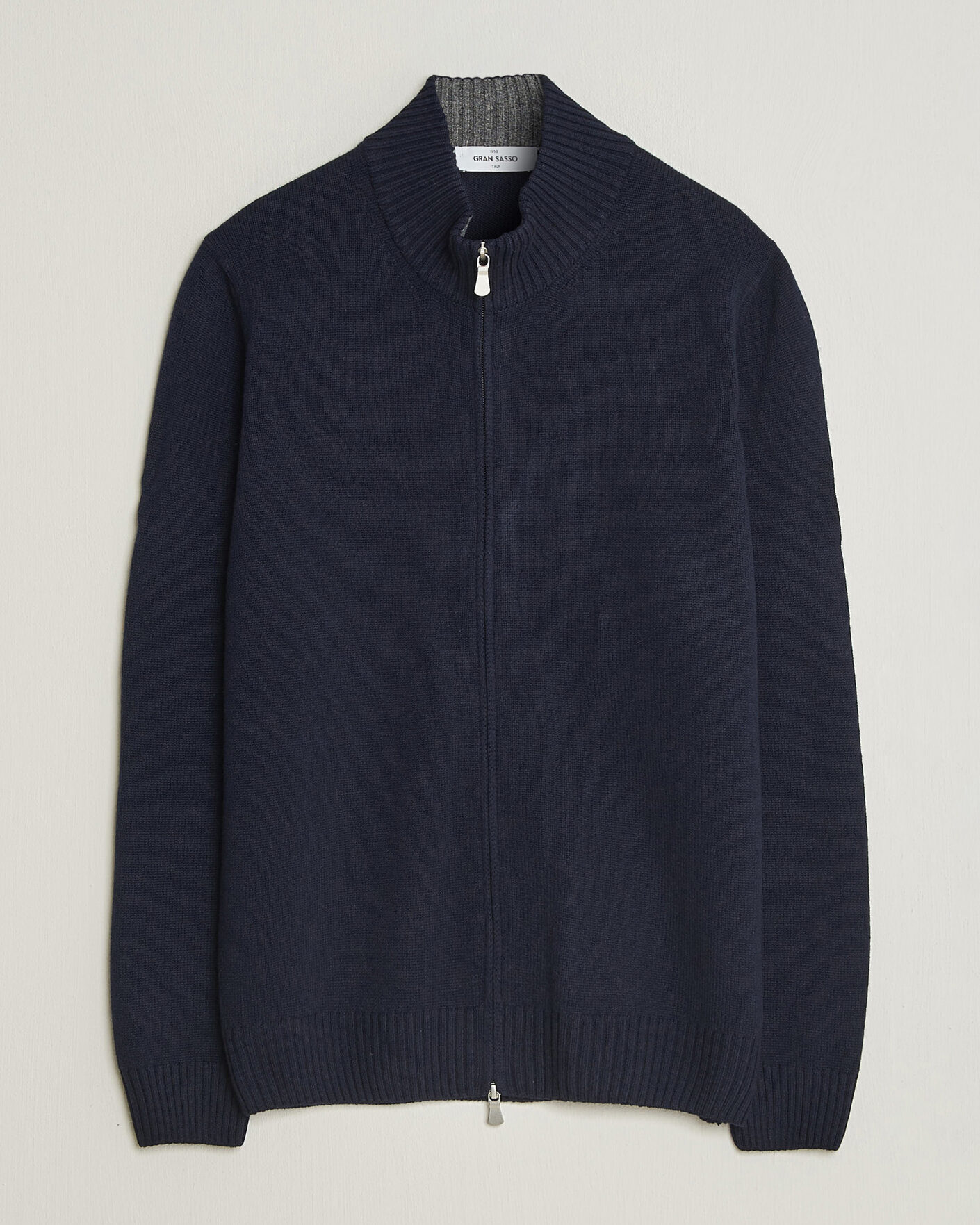 Uomini | Maglieria | Gran Sasso | Wool/Cashmere Full Zip Navy
