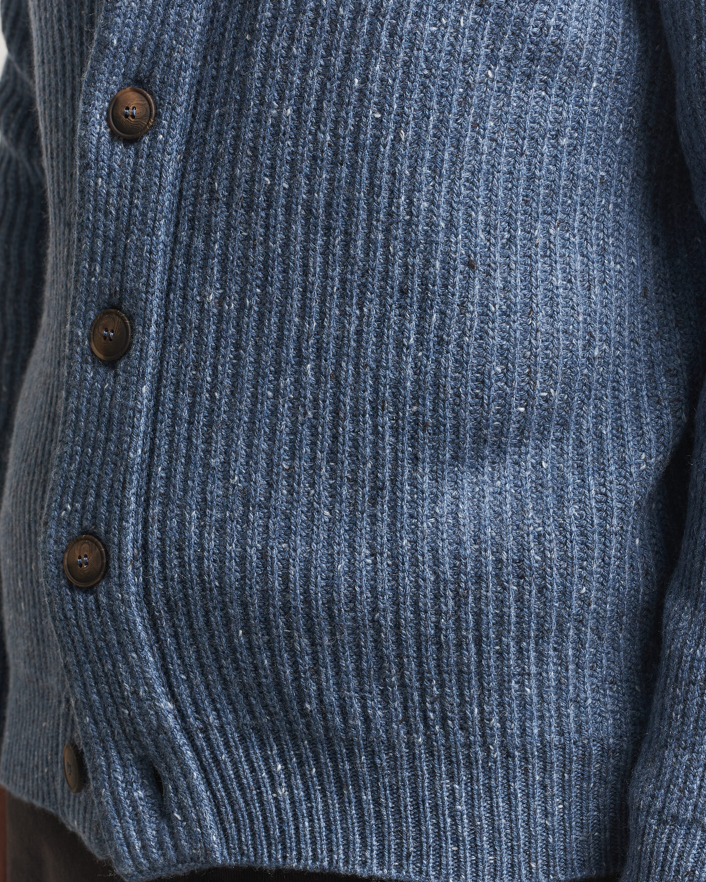 Uomini | Maglieria | Gran Sasso | Wool/Cashmere Donegal Cardigan Blue