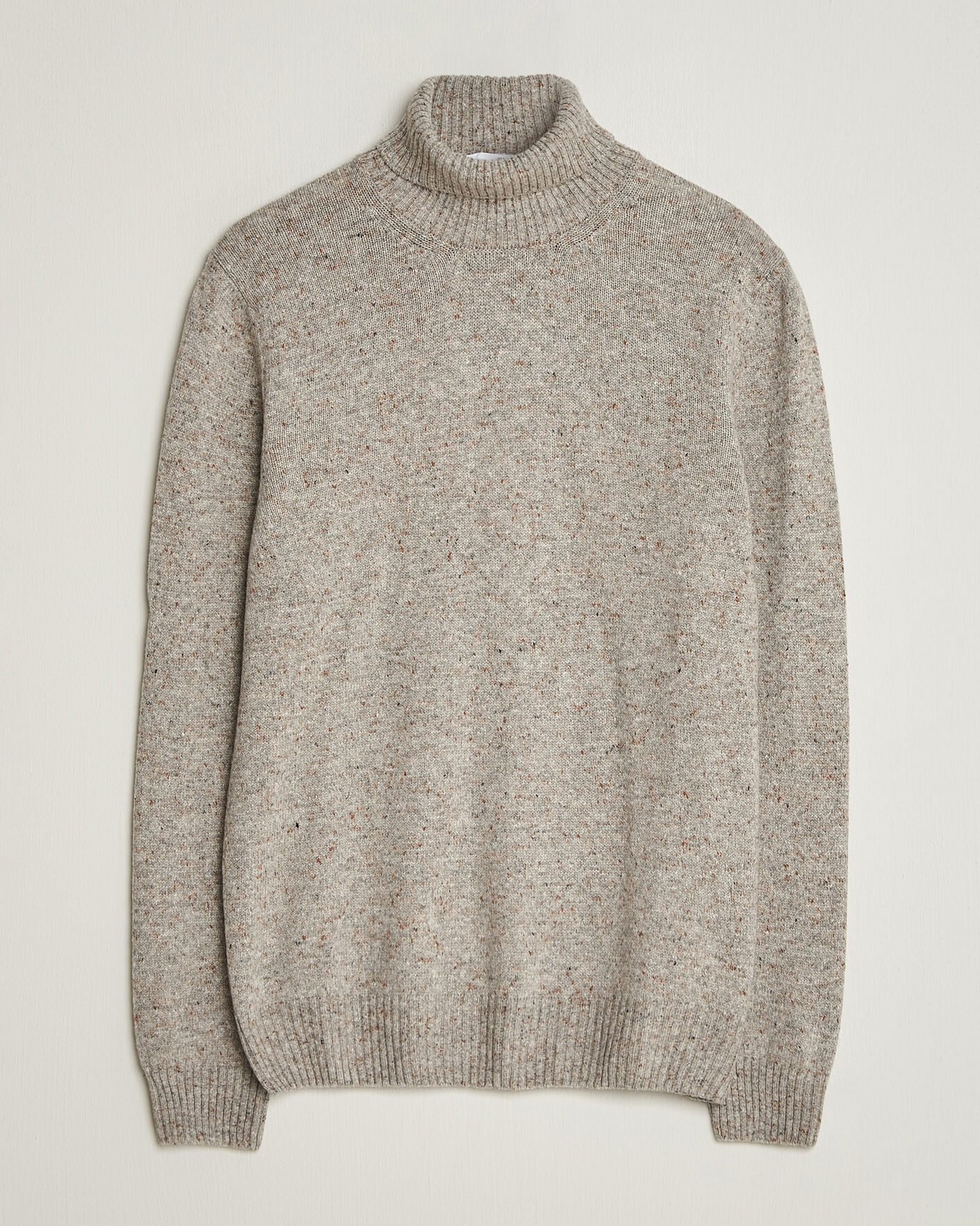 Uomini | Maglieria | Gran Sasso | Wool/Cashmere Donegal Rollneck Beige