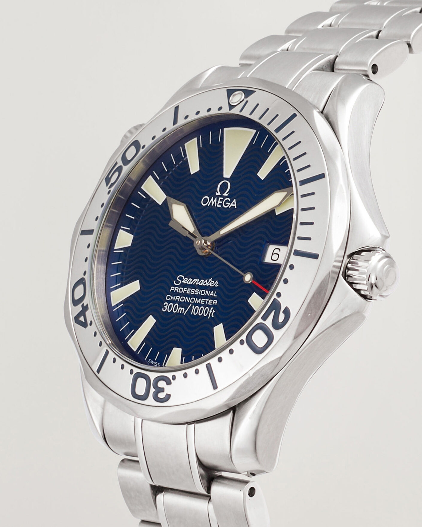 Uomini | Pre-Owned & Vintage Watches | Omega Pre-Owned | Seamaster 300M Electric Blue