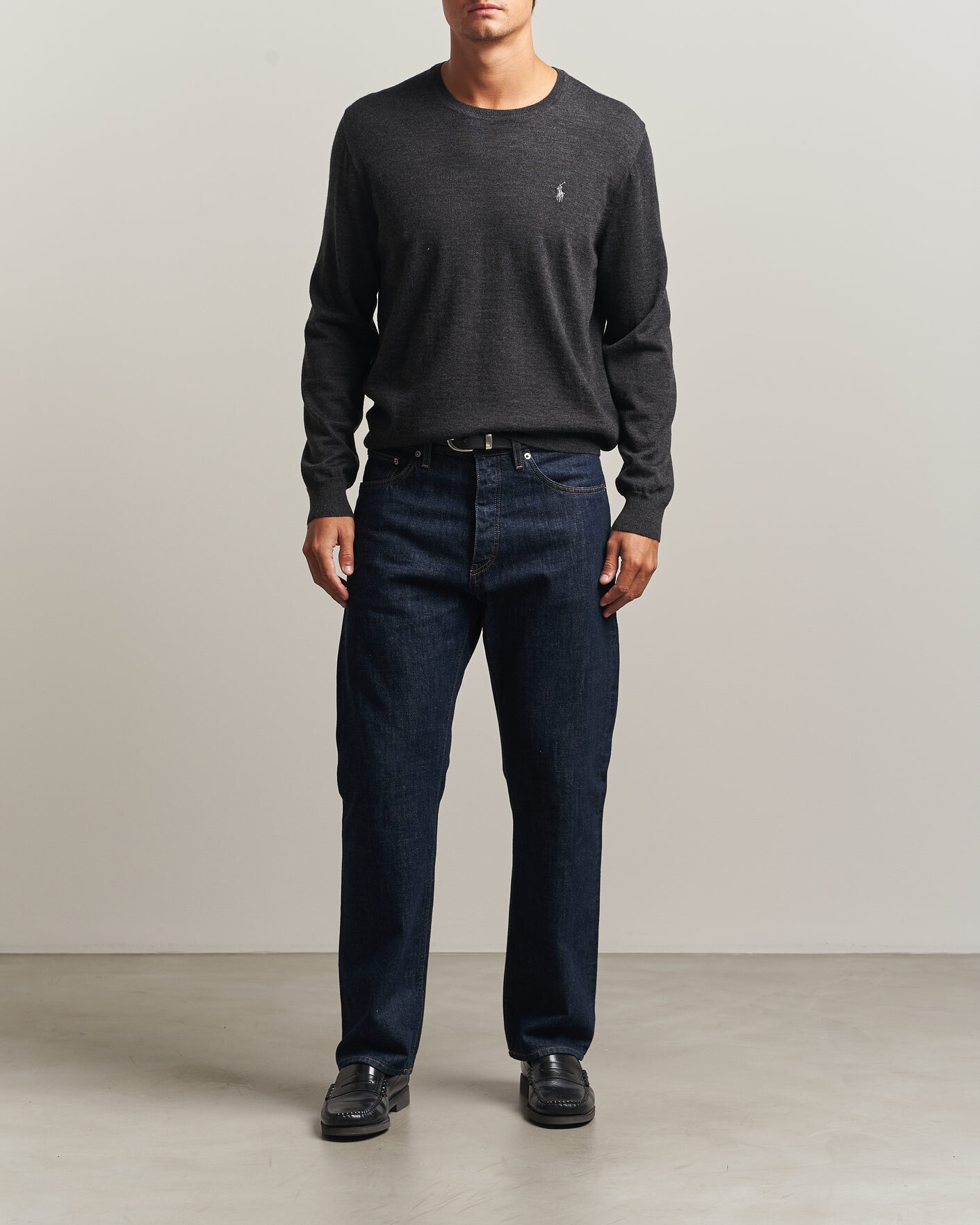 Uomini | Maglieria | Polo Ralph Lauren | Long Sleeve Pullover Dark Granite