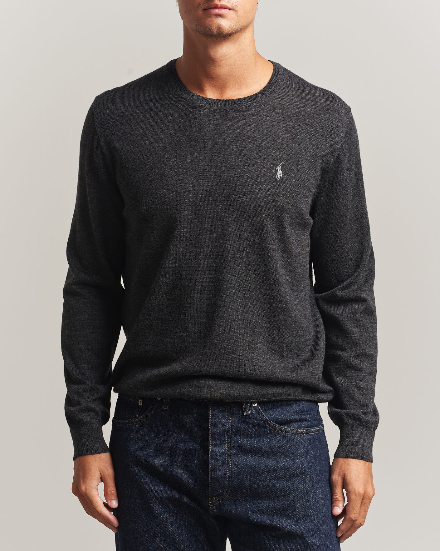Uomini | Maglieria | Polo Ralph Lauren | Long Sleeve Pullover Dark Granite