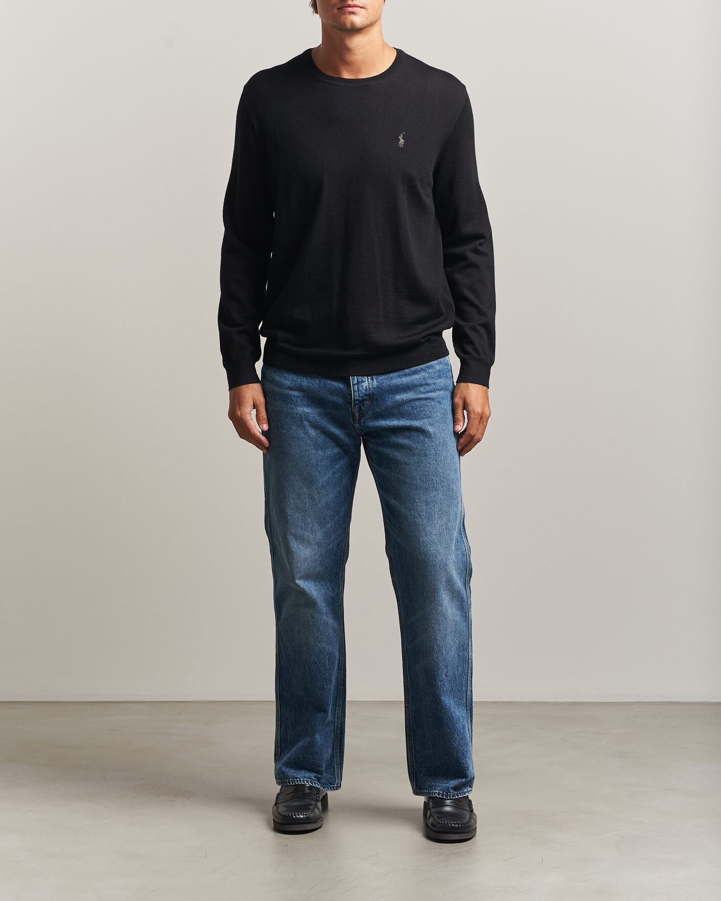 Uomini | Maglieria | Polo Ralph Lauren | Long Sleeve Pullover Polo Black