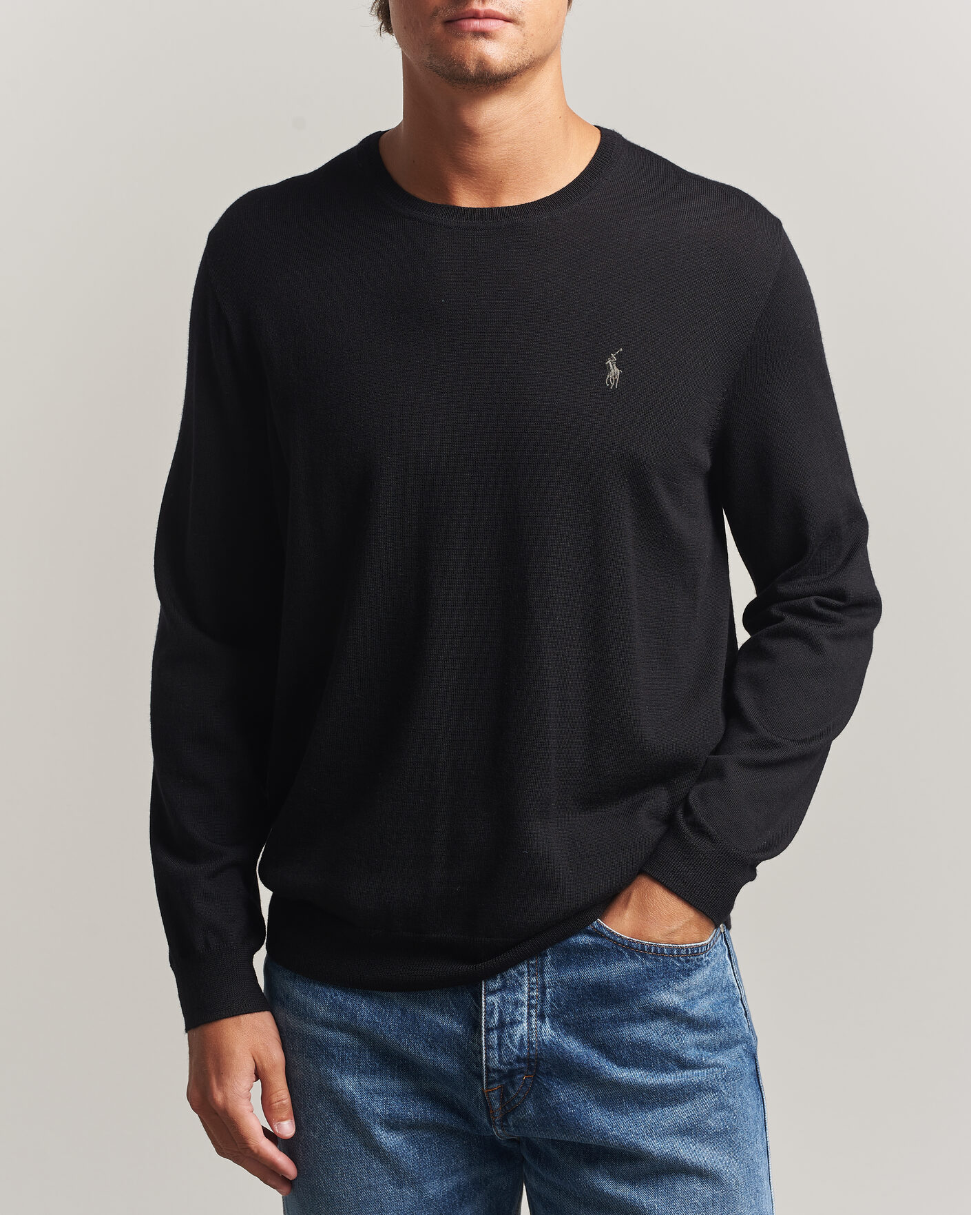 Uomini | Maglieria | Polo Ralph Lauren | Long Sleeve Pullover Polo Black
