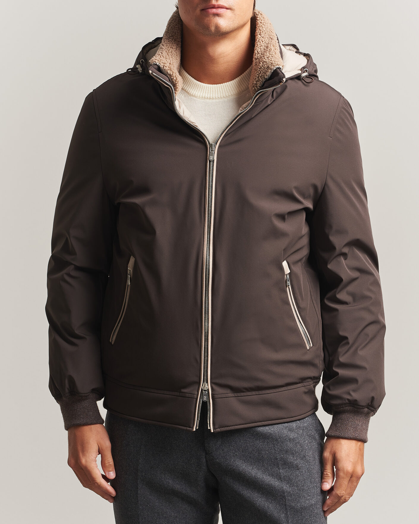 Uomini | Giacche | Brunello Cucinelli | Padded Jacket Dark Brown